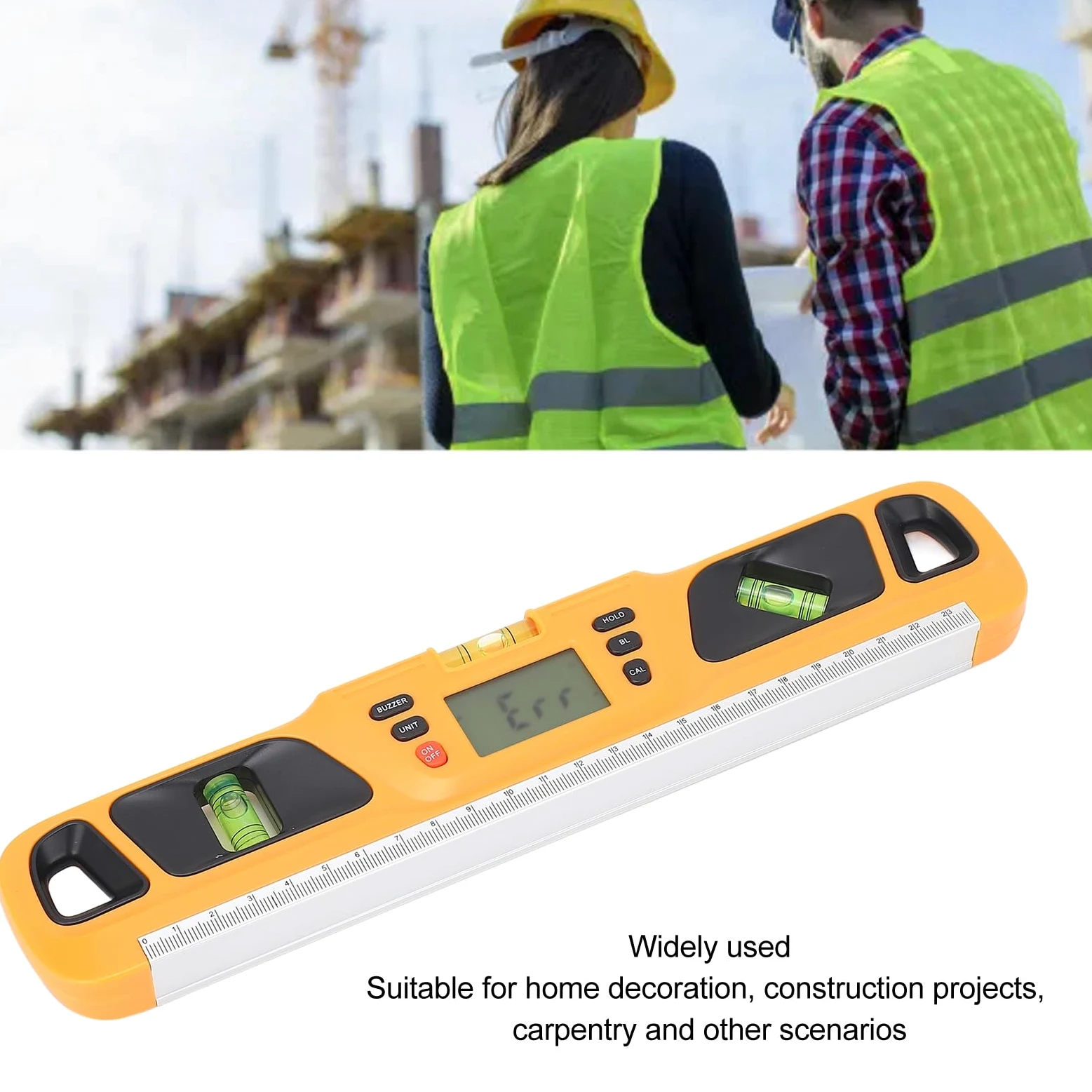 POENVFPO Nivel Digital, Pantalla LCD, Nivel Electrónico Multifuncional y Transportador para Ángulos y Pendientes, Renovación del Hogar, Proyectos de Carpintería