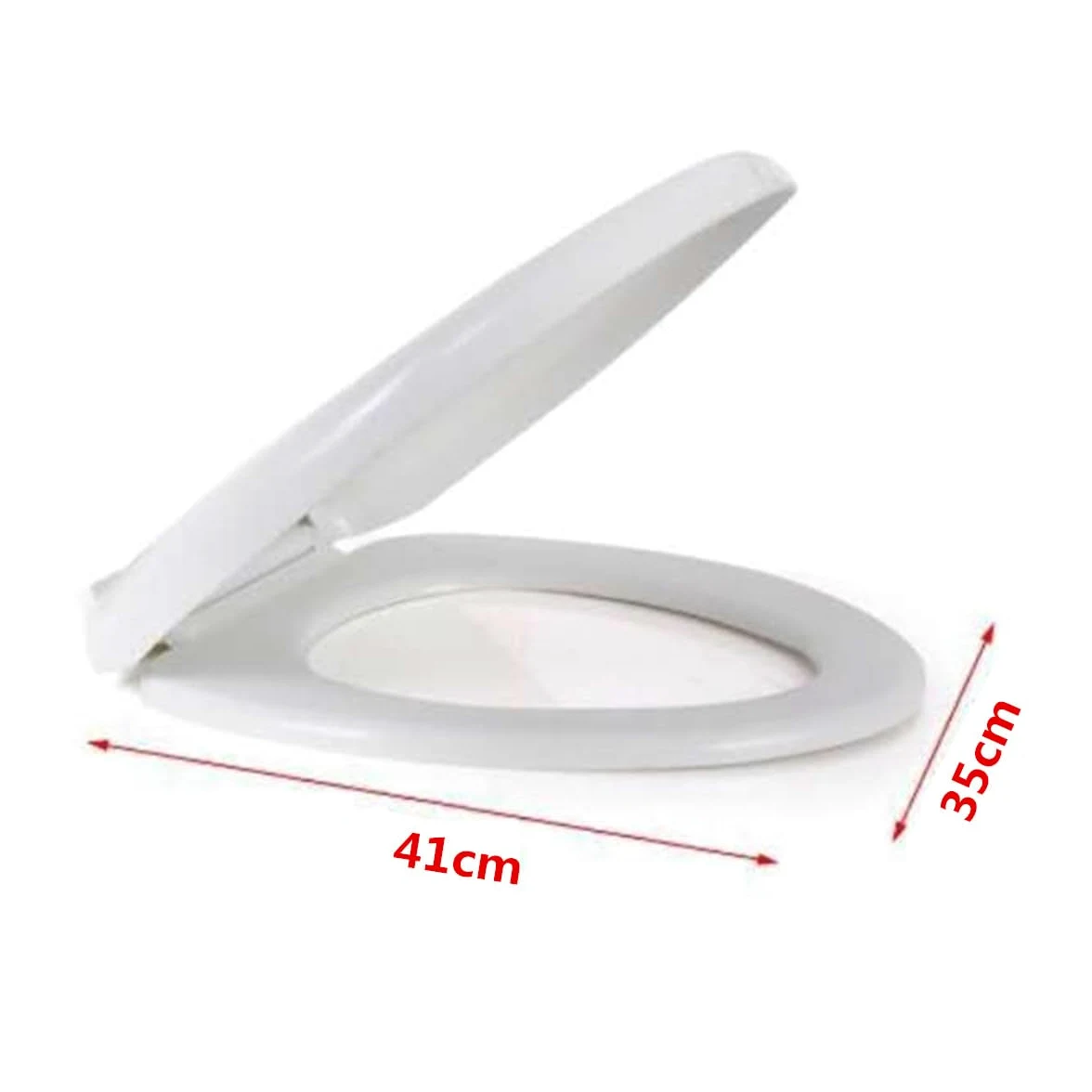 Tapa WC Universal con Cierre Suave, Asiento de Inodoro, Blanco,41x35cm. (Pequeña)