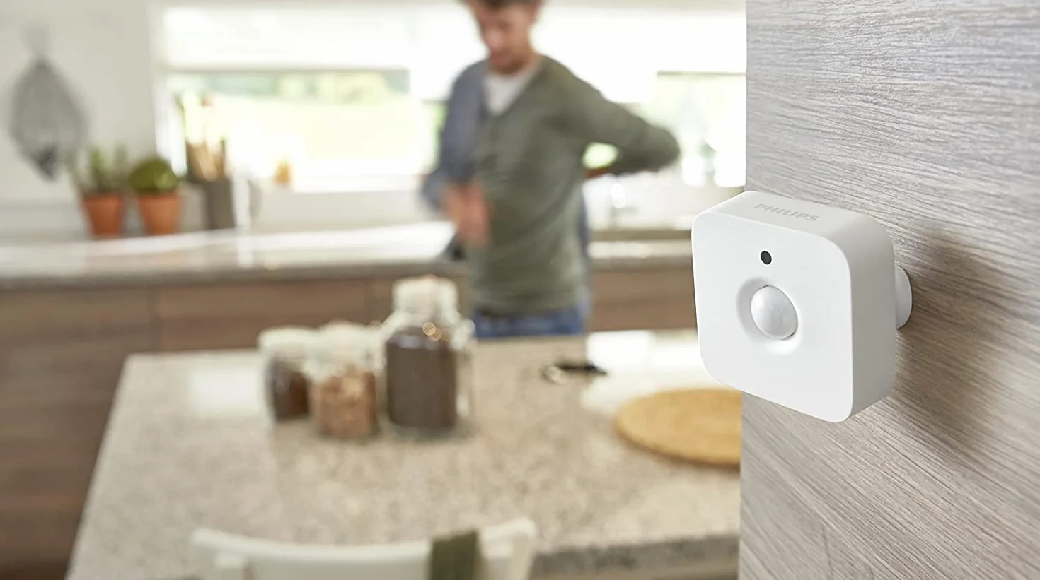 Philips Hue Sensor de Movimiento Accesorio Bombillas Inteligentes Compatible Alexa Google Home