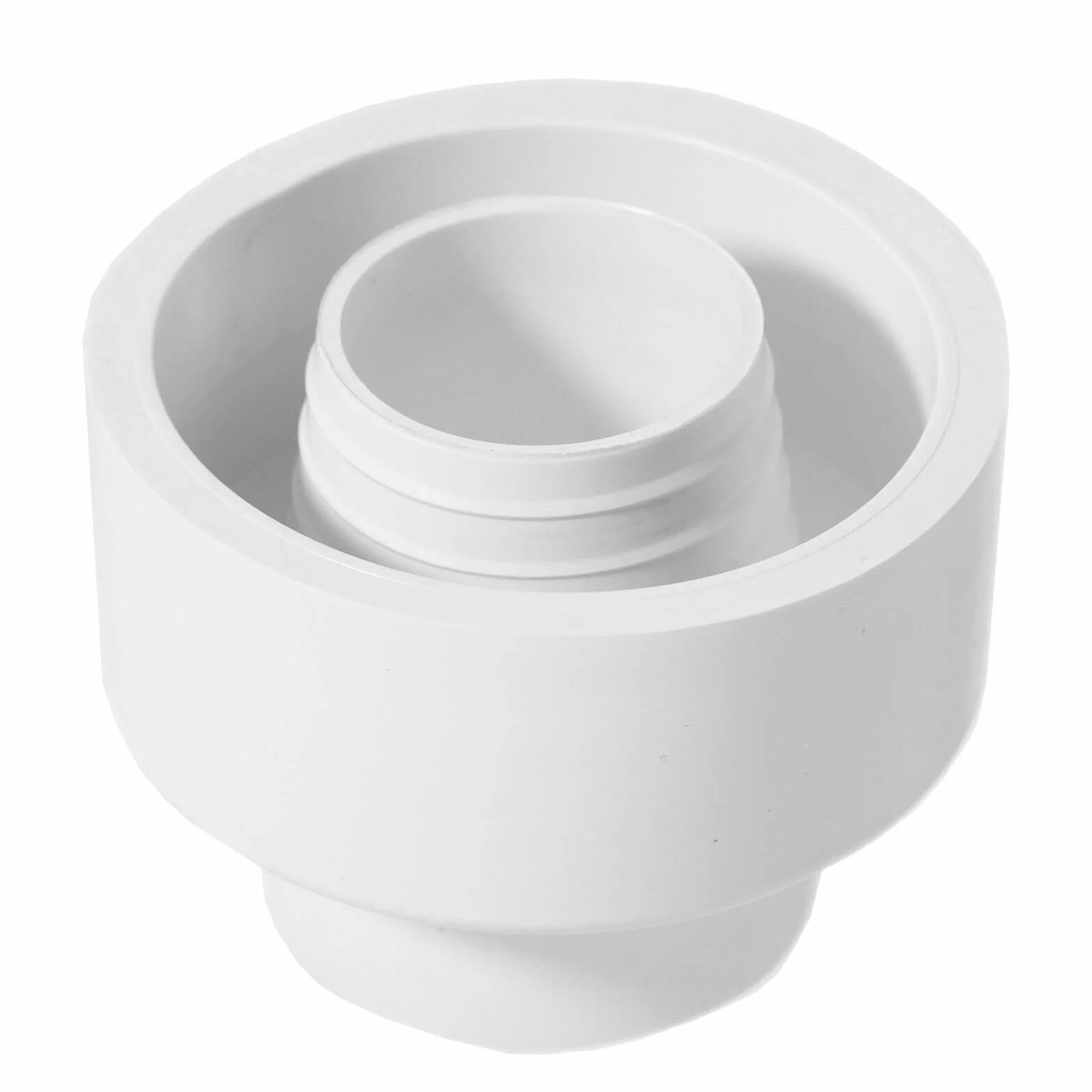 SPARES2GO Cono de descarga exterior para inodoro, sello flexible ajustable para WC