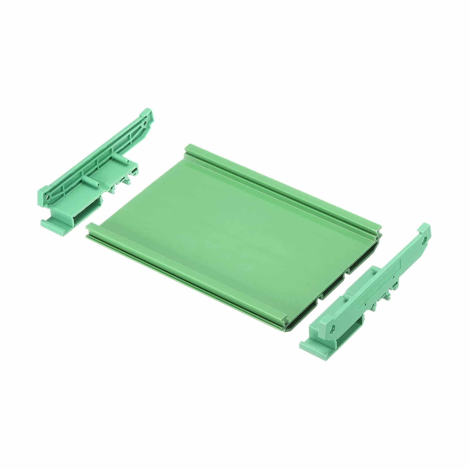sourcing map PCB DIN Carril Montaje Portador, Circuito Placa Montaje Soporte 100x160mm Verde