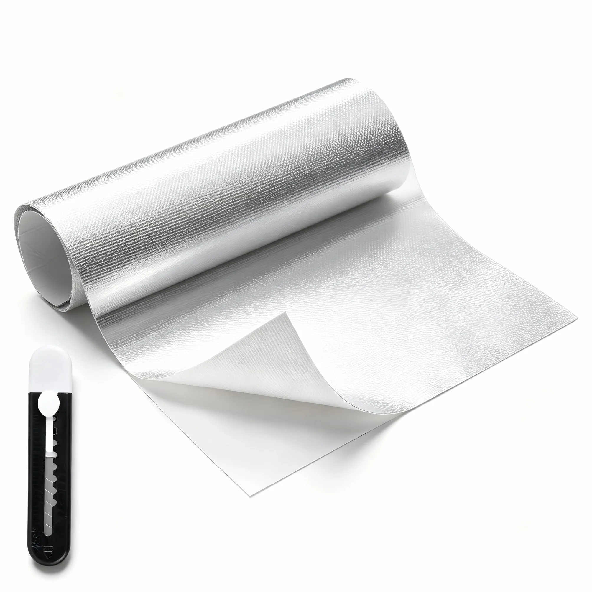Alfombrilla protectora contra el calor aluminizada 60 x 200 cm autoadhesiva para capós y conductos de aire