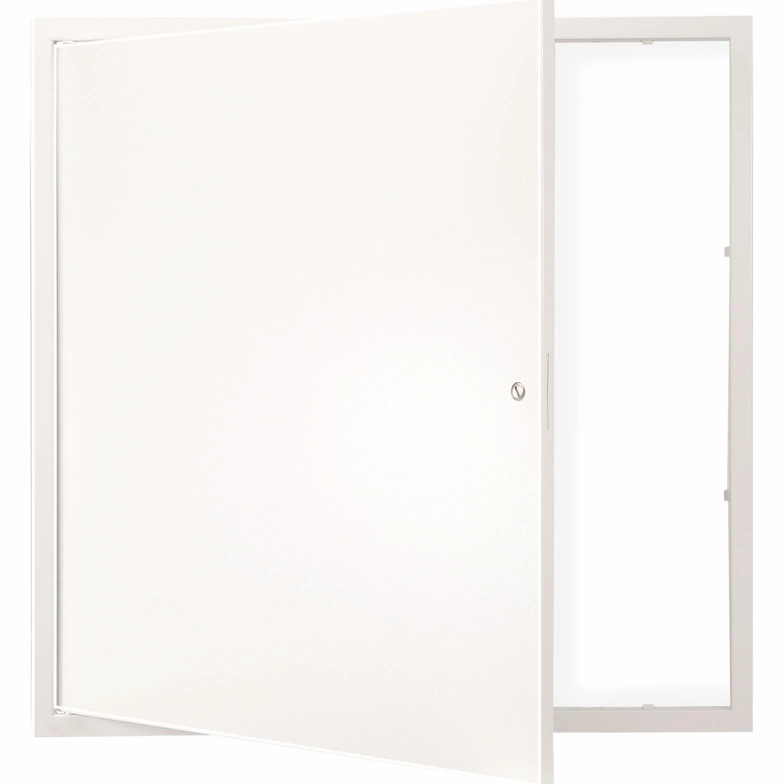 VEVOR Trampilla de Inspección 620x620 mm de Acero Galvanizado, Puerta de Acceso para Paneles de Yeso, con Pestillo de Destornillador, para Instalación de Fontanería y Electricidad en Techos, Blanco
