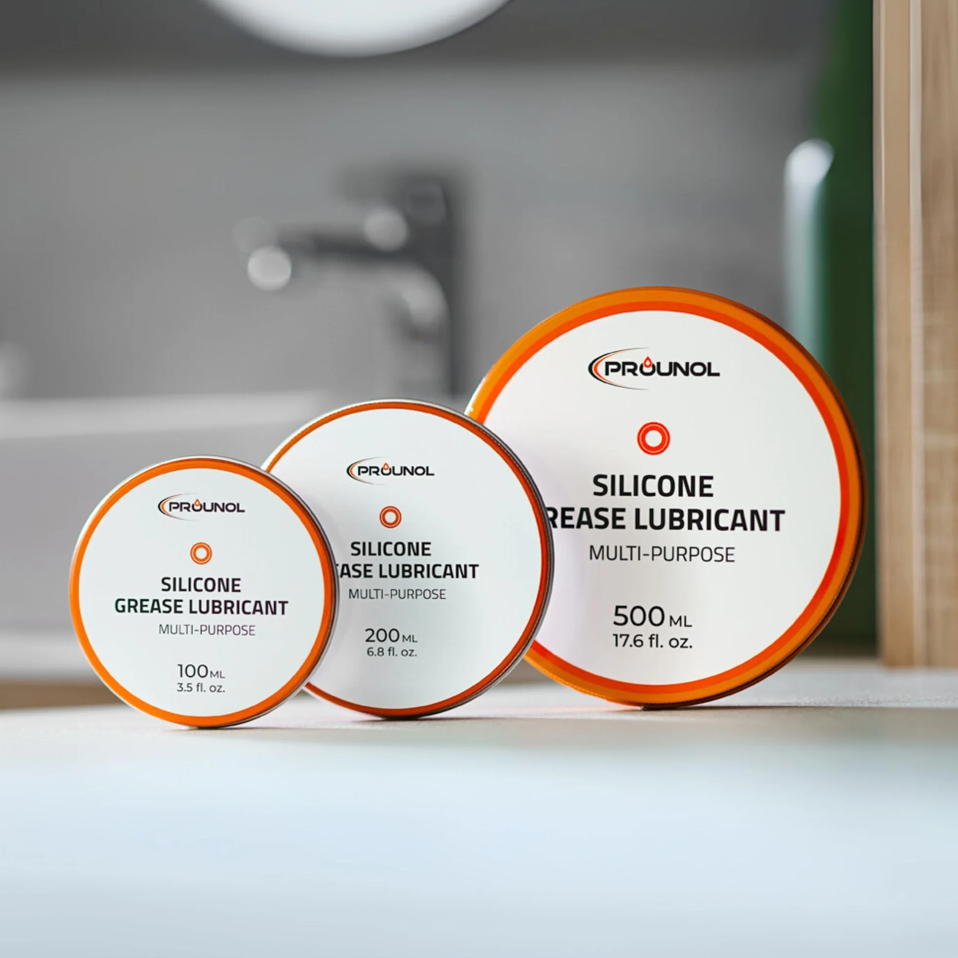 Prounol Grasa de Silicona Alimentaria y Dieléctrica, Juntas Tóricas, 500 ml | Agua potable (certificado PZH) | Grifos, cafeteras espresso | Persianas, gomas, bornes | Impermeable | Lata tamaño taller