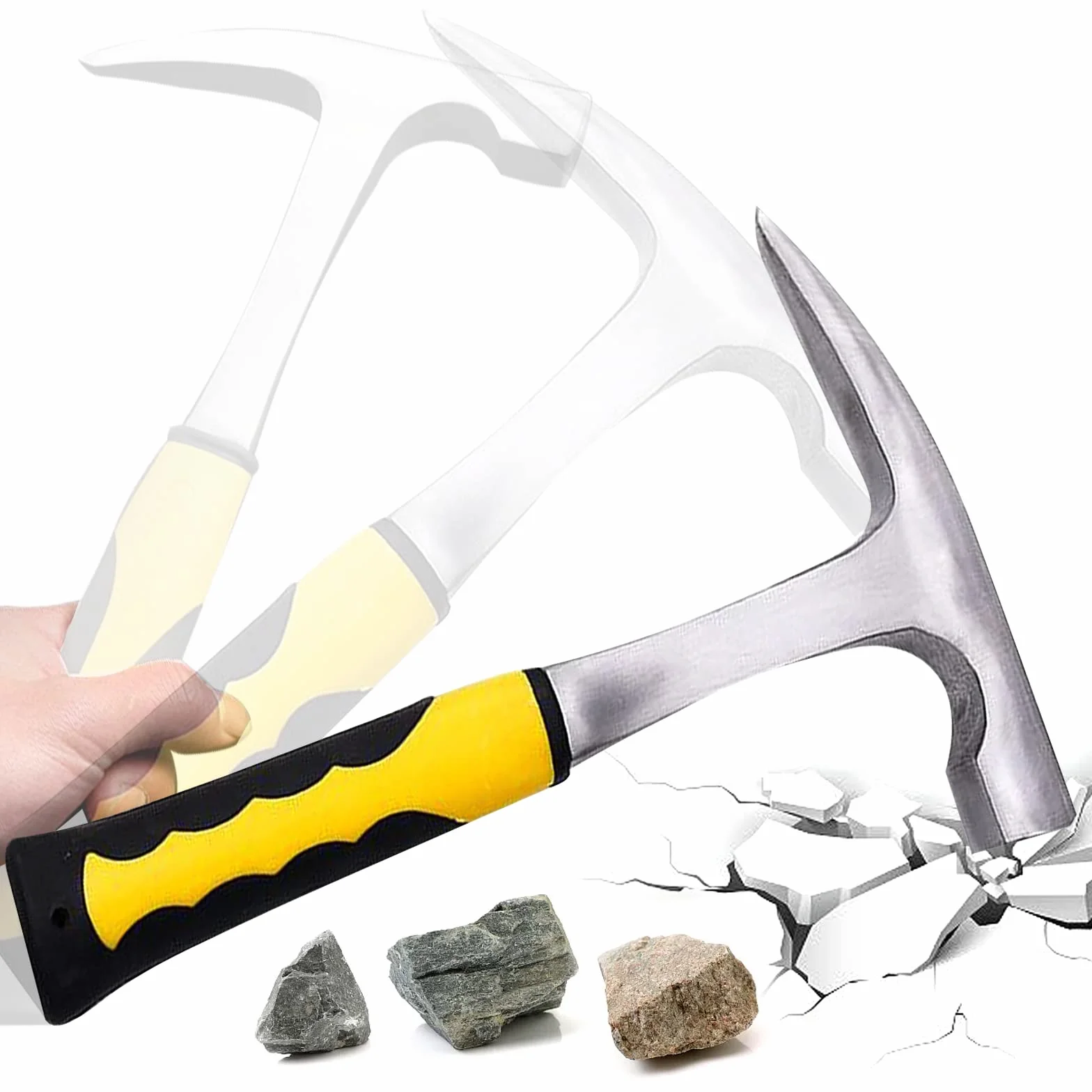 Martillo de ladrillo Geología Martillo Geológico Exploración Martillo de ladrillo Es adecuado para Investigación Geológica, uso Familiar de Construcción