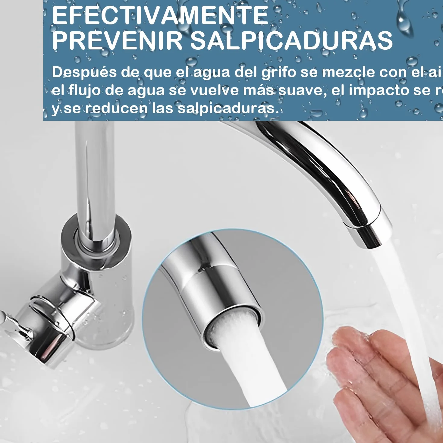 Aireador Grifo 22mm Rosca Interior Hembra M22, Filtro Grifo Recambio Lavabo Boquilla Ahorro Agua