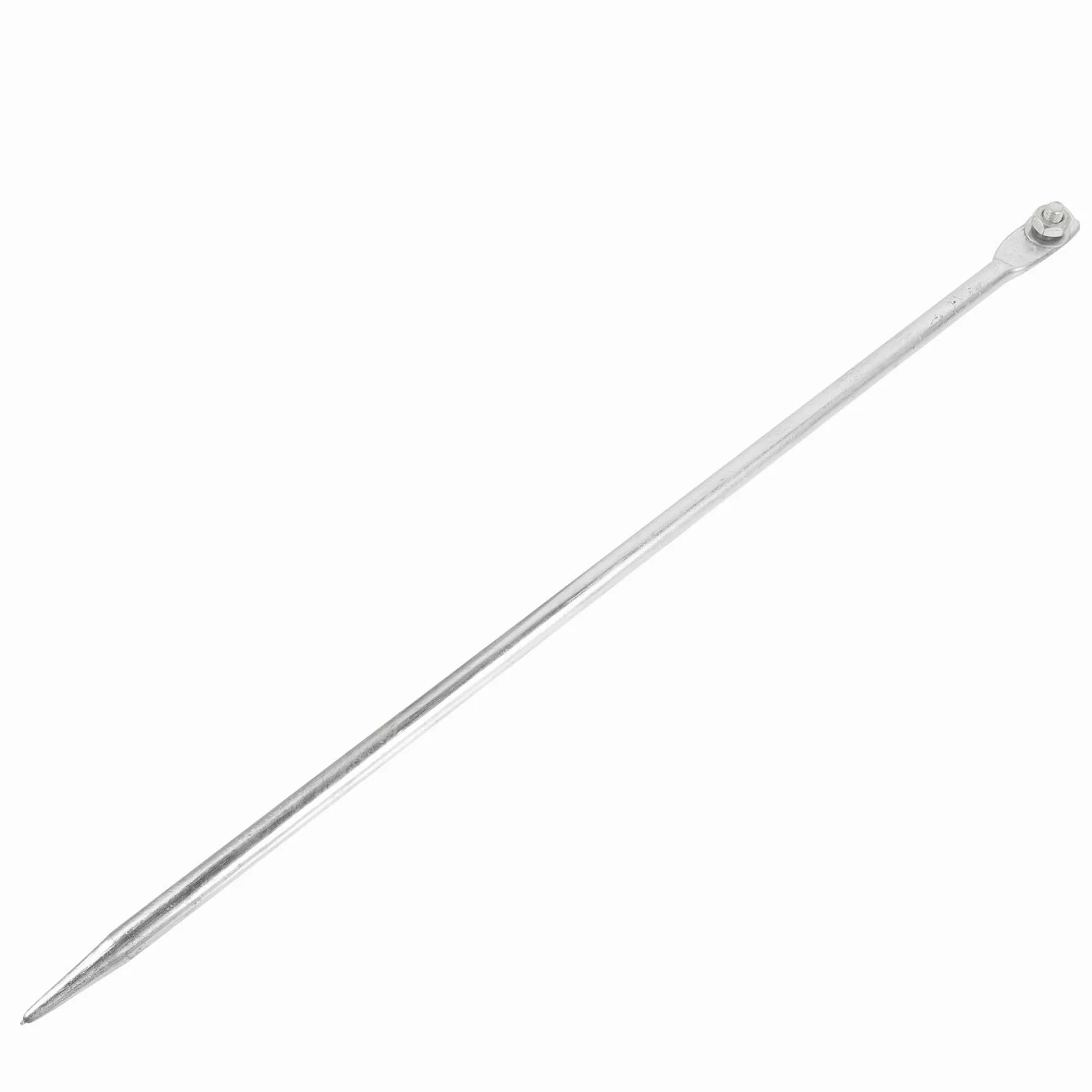 Housoutil Varilla de tierra galvanizada, 50 cm, protección contra rayos, estaca de acero para instalaciones domésticas, de tierra portátil para antena de planta y antena parabólica