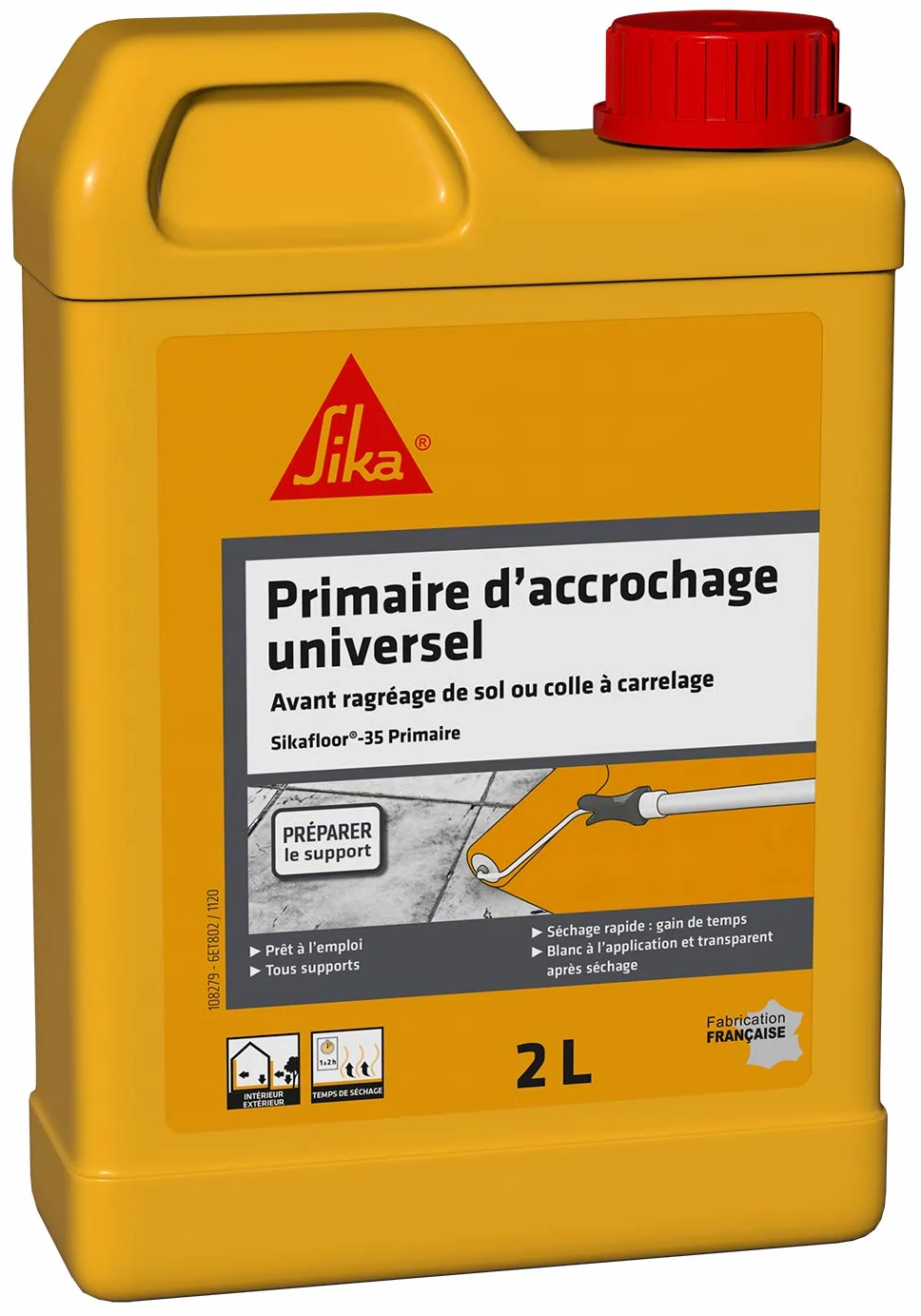SIKA 668663 Primaria Universal, Blanco, 2 l (Paquete de 1)