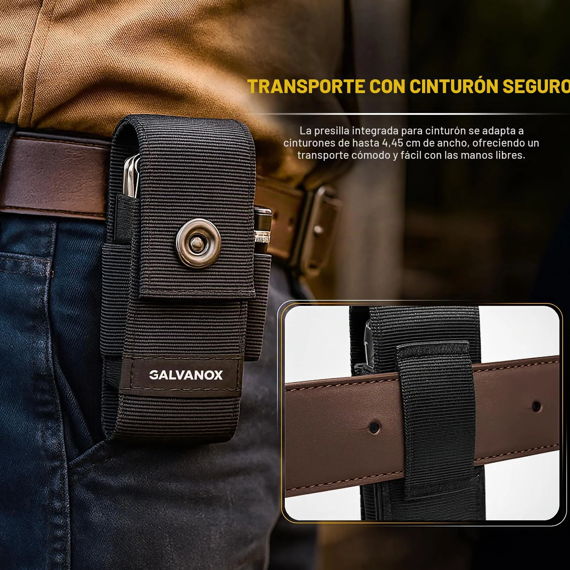 Funda de Nailon para multiherramientas Leatherman con 21 puntas de destornillador y soporte de cinturón