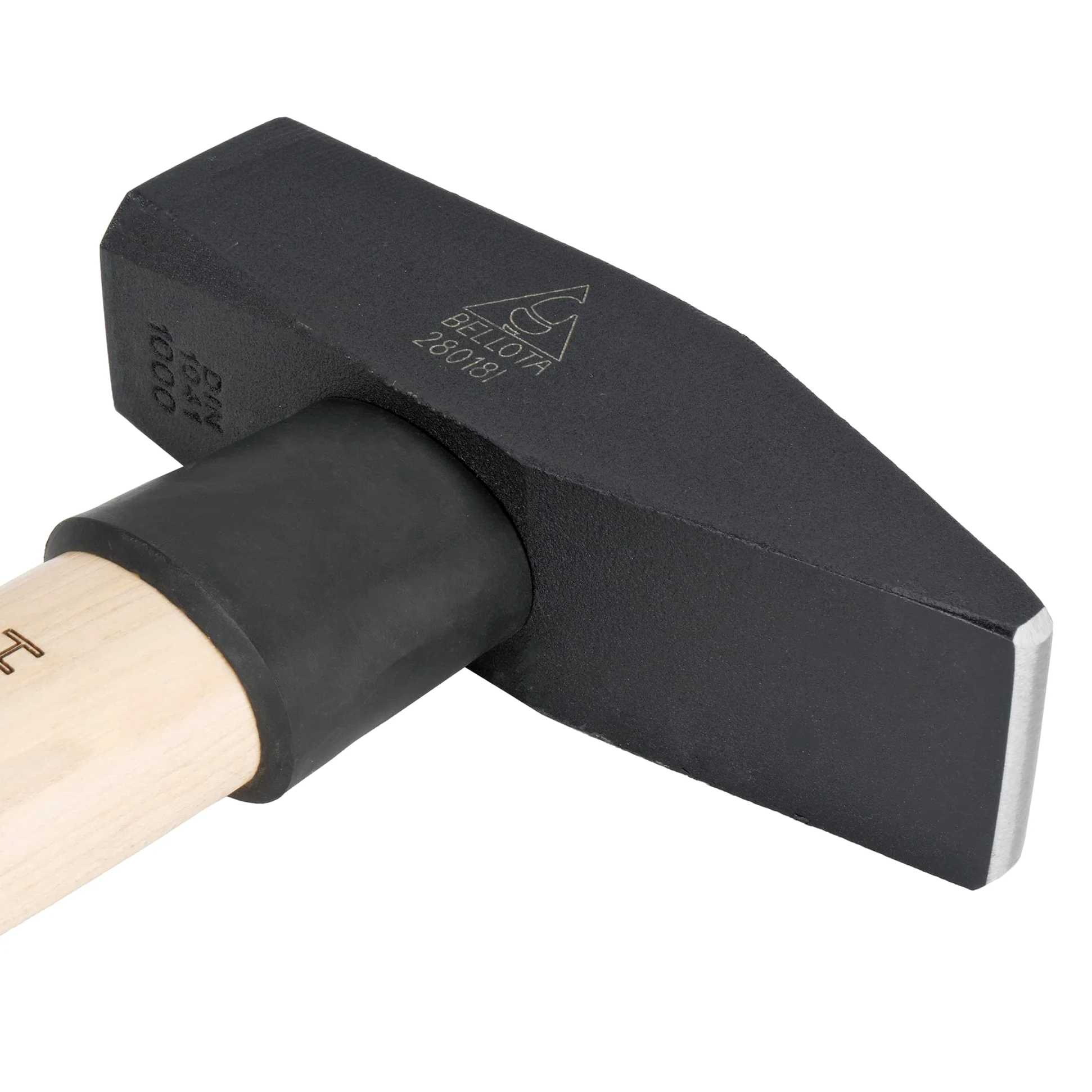 Bellota 28018I - Martillo Alemán con Cabeza de Acero Forjado, Mango de Madera de Hickory y Cuña Metálica en la Unión