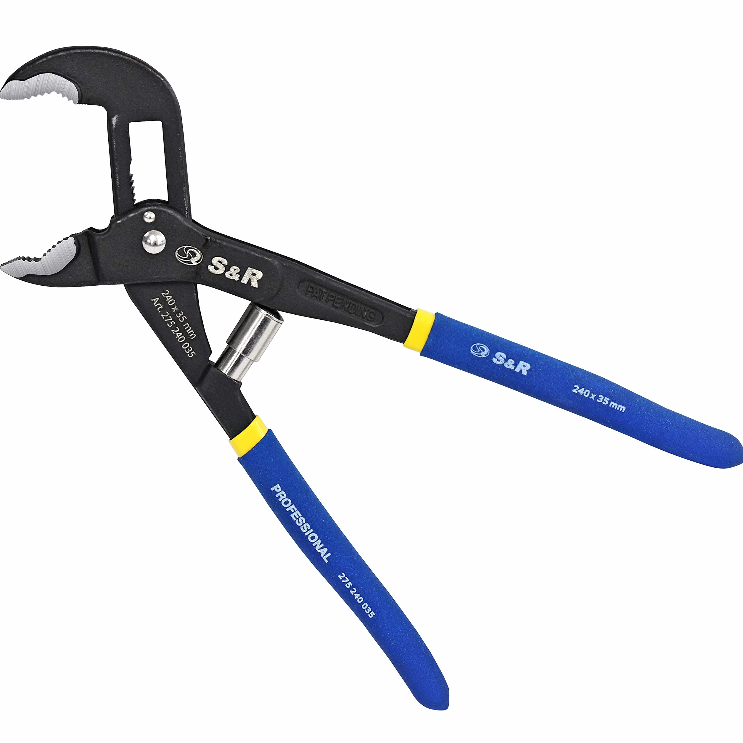 S&R Alicate Extensible de Pico Loro (240 x 35 mm) - Tenaza bombas de agua (Cambio Automático)