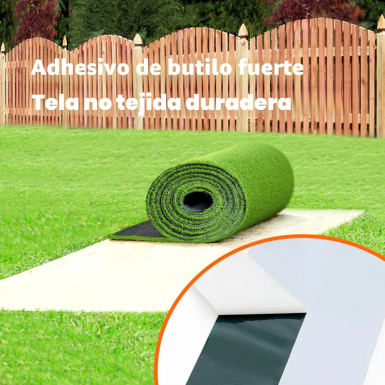 QILIMA Cinta de conexión de césped artificial, 15 cm x 15 m Cinta de conexión de césped autoadhesiva, cinta de coser de fijación de césped artificial, para conectar alfombras de césped falso