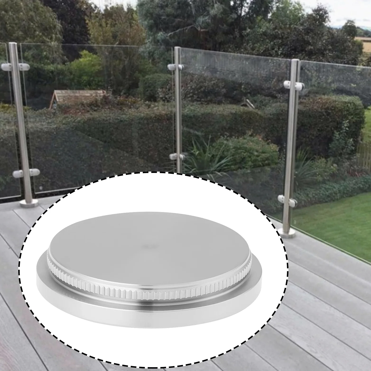 2 tapones de acero inoxidable 304 para tubo redondo de 42,4 mm de grosor de pared de 2 mm