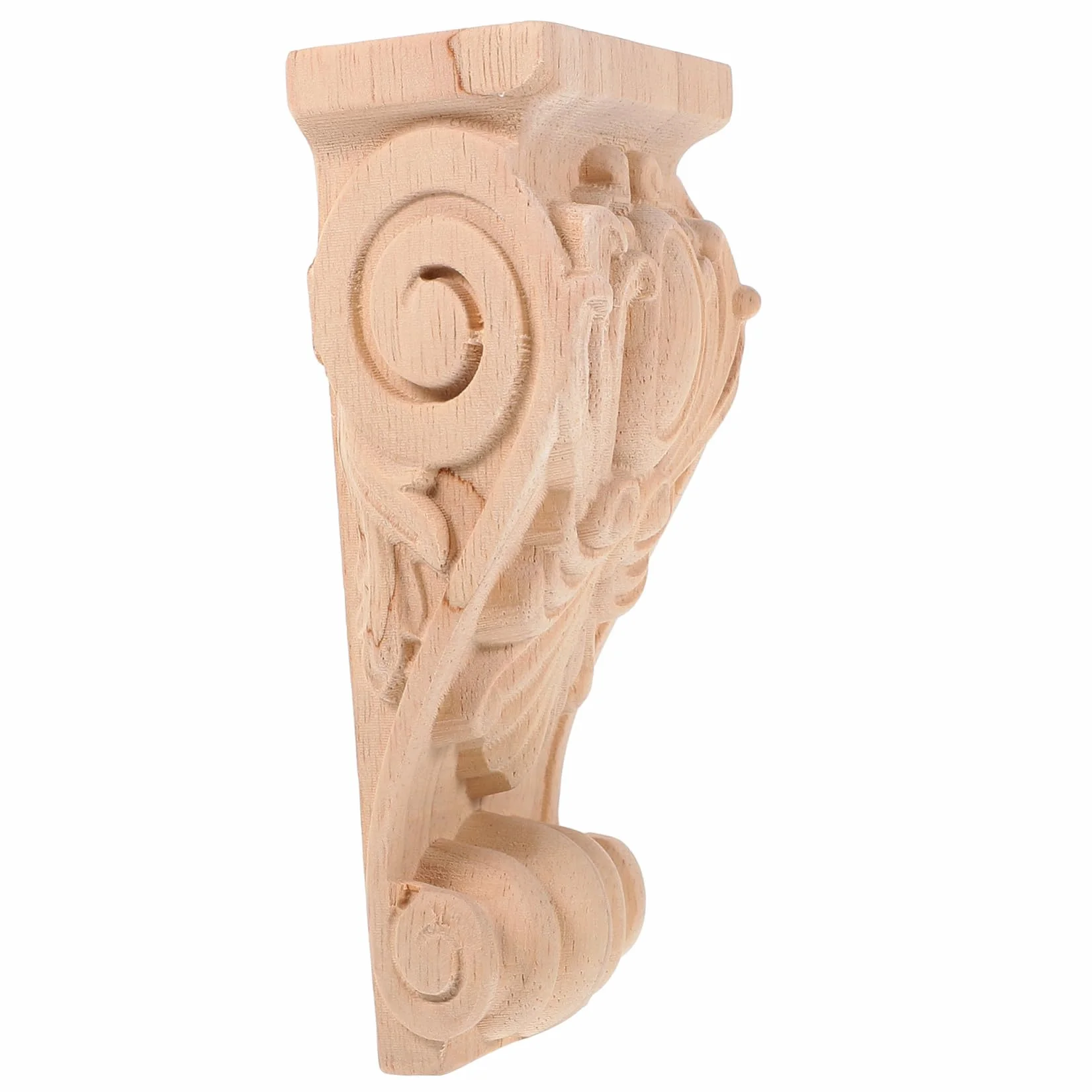 LIFKOME Ménsula Decorativa de Madera Textura Fina y Diseño Rústico Estilo Europeo para Decoración de Muebles y Espacios Interiores