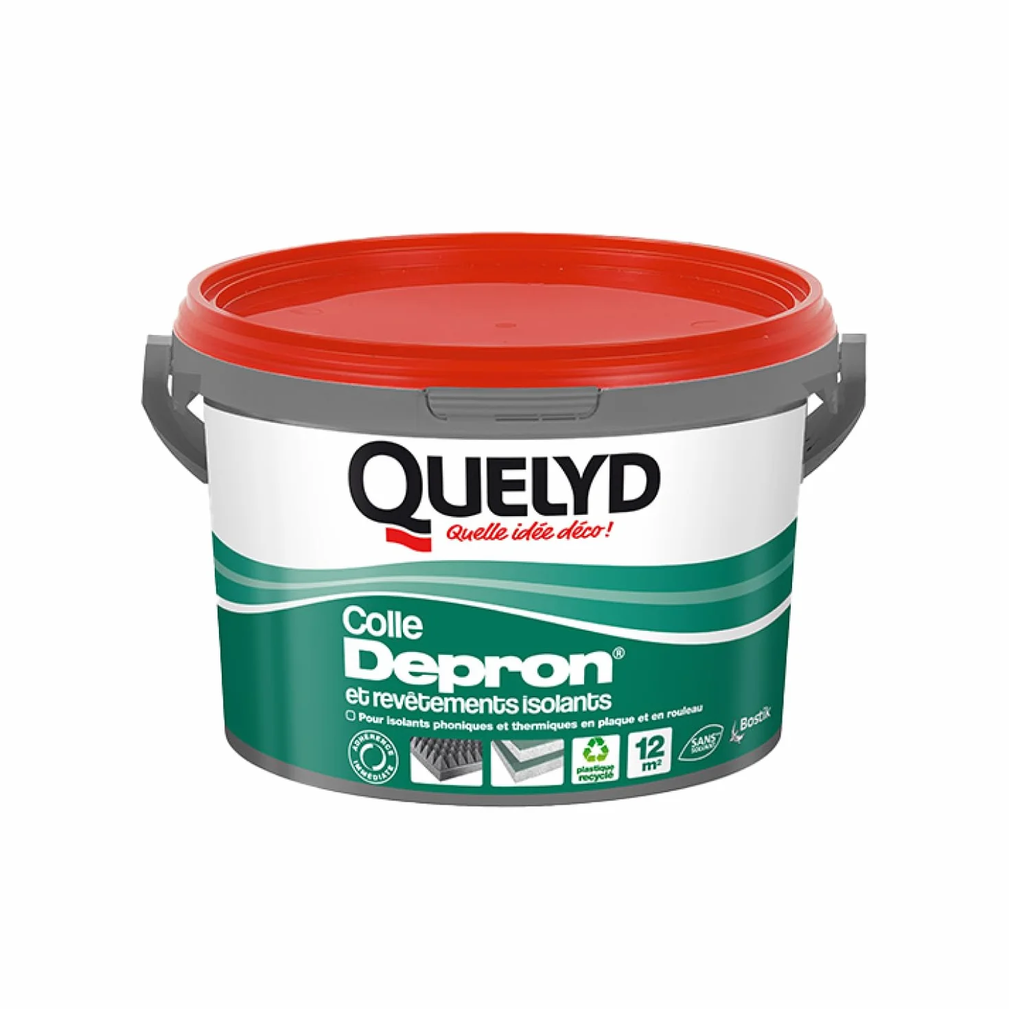 Quelyd Depron cubo 3 kg botes, color blanco