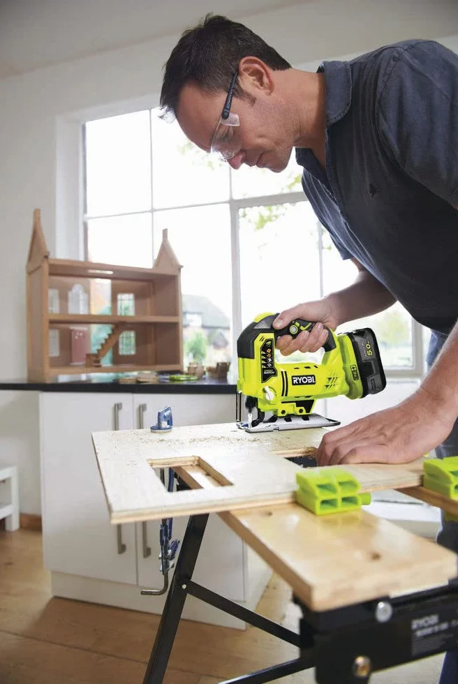 RYOBI Juego de 10 Hojas de Corte ONE+ Sierra de Calar Sin Cable para Madera, Metal y Plástico RAK10JSBWM