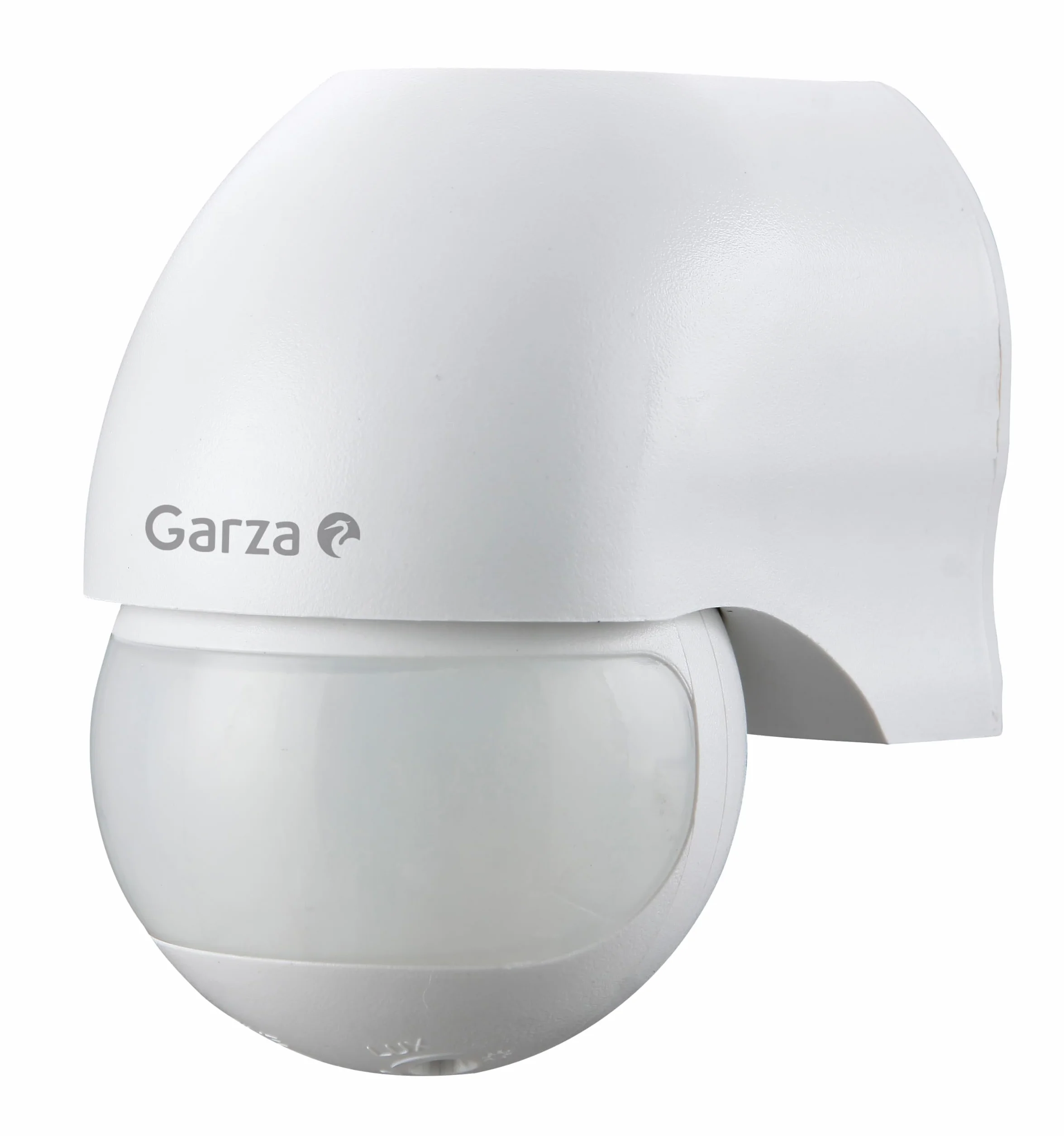 Garza Detector de movimiento por infrarrojos IP44 ángulo detección 180º blanco