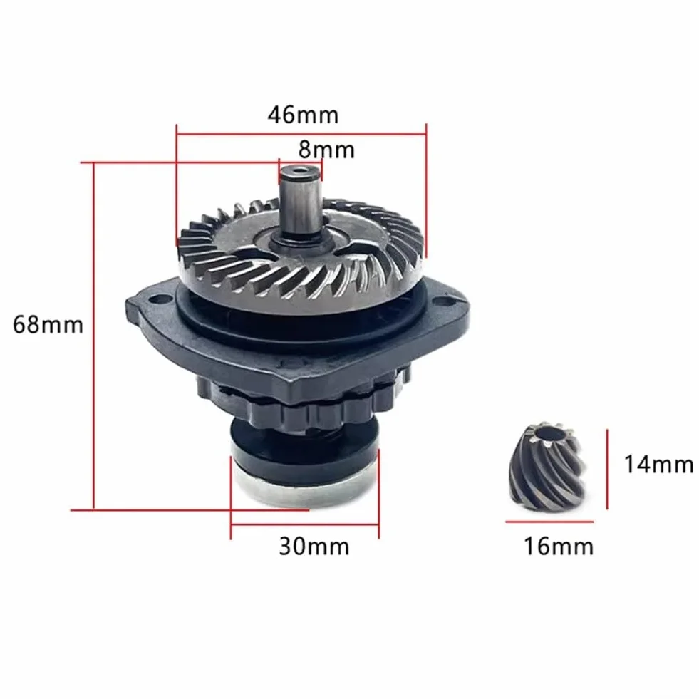 Conjunto de engranaje de amoladora angular para Bosch TWS6600 GWS6100 FF03100A 2 piezas metal repuesto