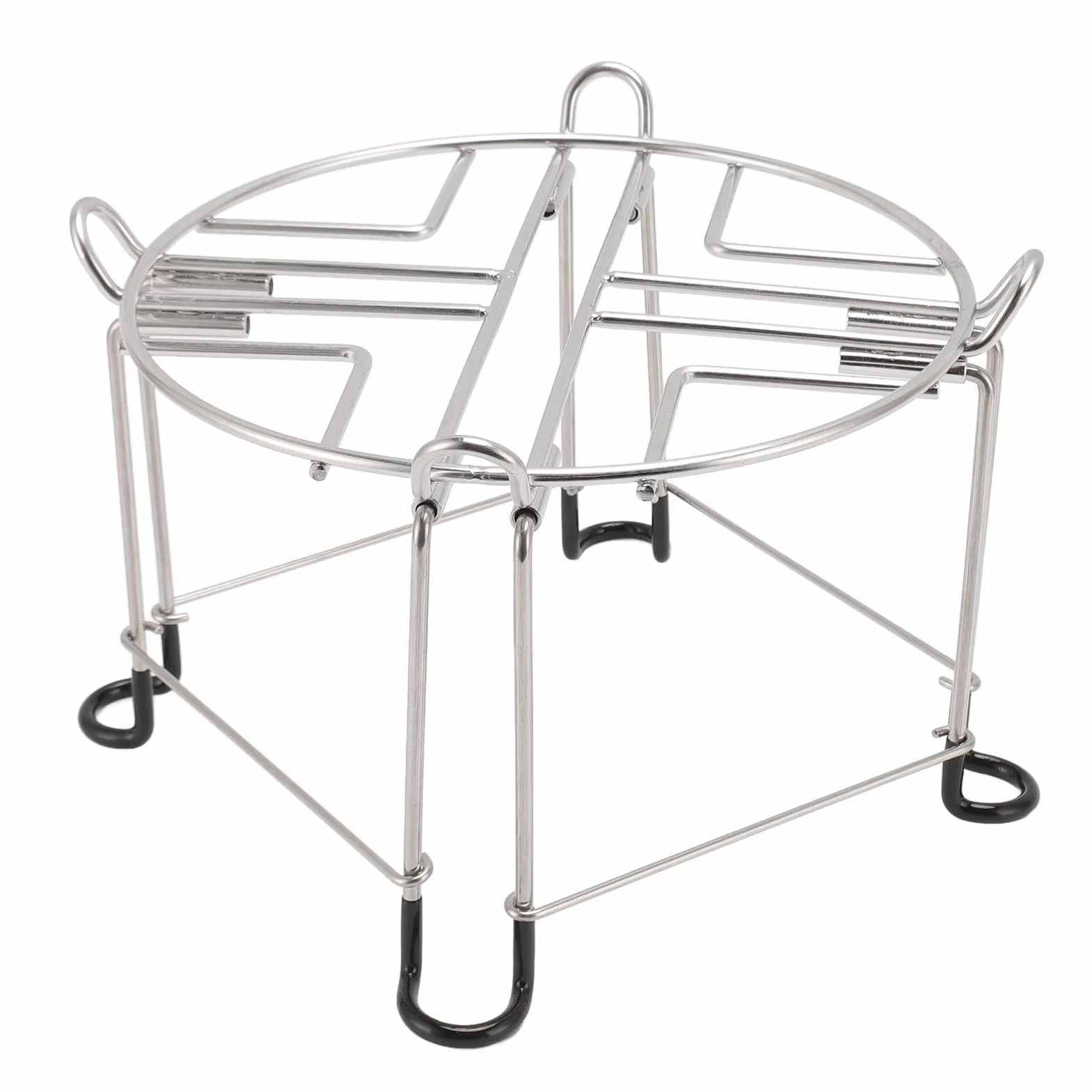 Soporte para filtro de agua, soporte alto para filtro de agua de acero inoxidable con ganchos, se adapta a la mayoría de filtros de agua medianos