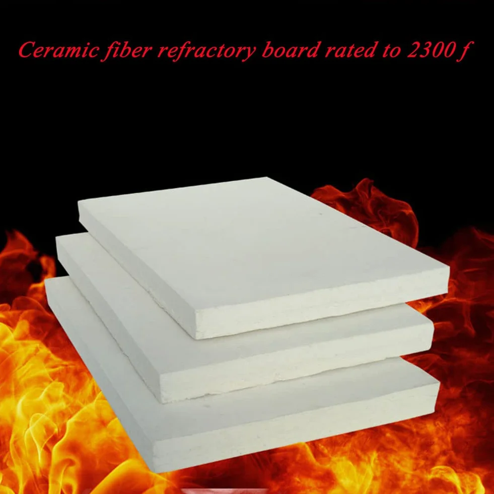 Tablero De Fibra De Cerámica, Resistente Al Fuego, Ignífugo, Resistente A Altas Temperaturas, Tablero De Aislamiento Para Estufa De Leña, Chimenea, Horno, Horno De Fragua, Horno De Pizza,300*300*10mm