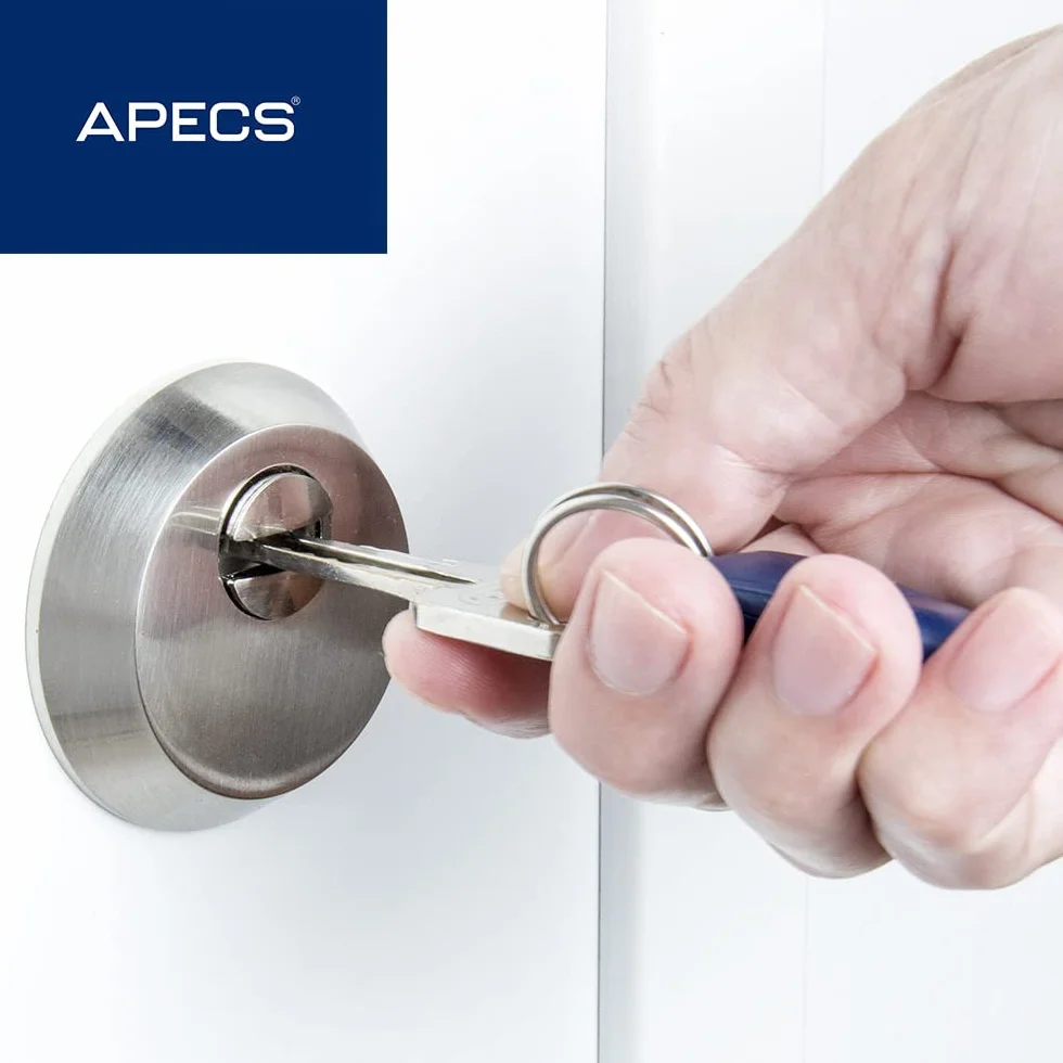 APECS - Roseta protectora para puertas exteriores y puertas interiores (1 par)