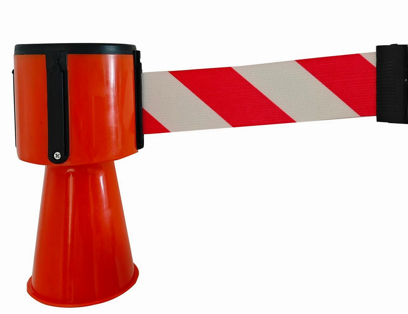 Cinta retráctil para rematar Conos de tráfico, Barrera de Seguridad retráctil para Conos de tráfico, solución Bloquear el tráfico y Las Zonas peatonales(5m(16.4ft))