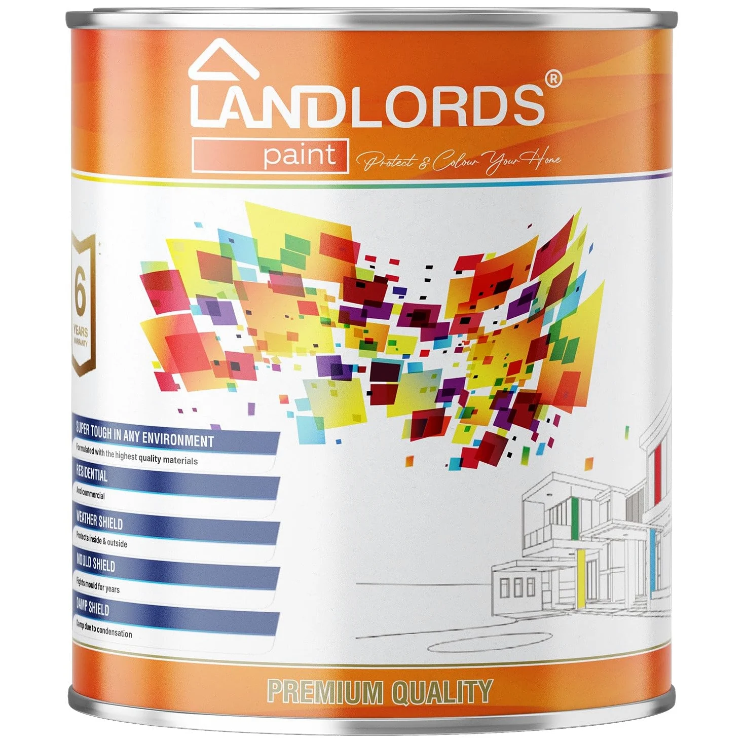 Los propietarios de viviendas anti humedad pintura 2.5L