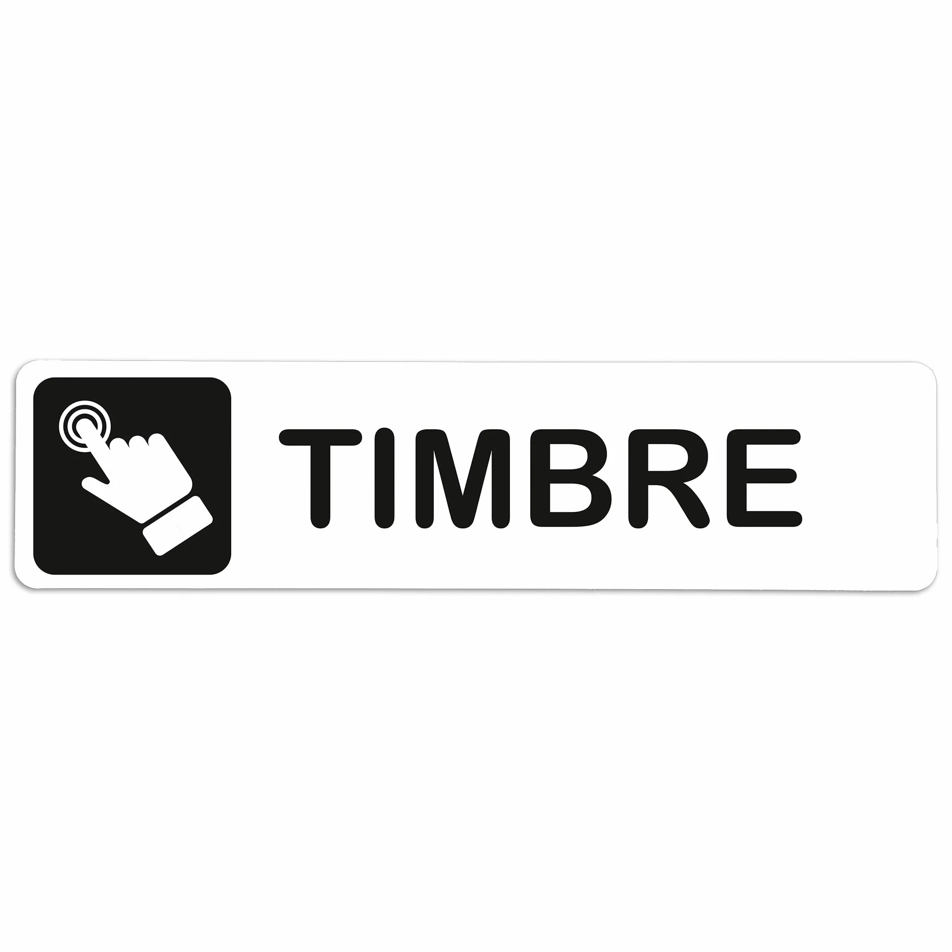 Adhesivo de Vinilo TIMBRE | Pegatina puerta de VINILO | Señal informativa | Cartel Puerta 200x50mm (2)