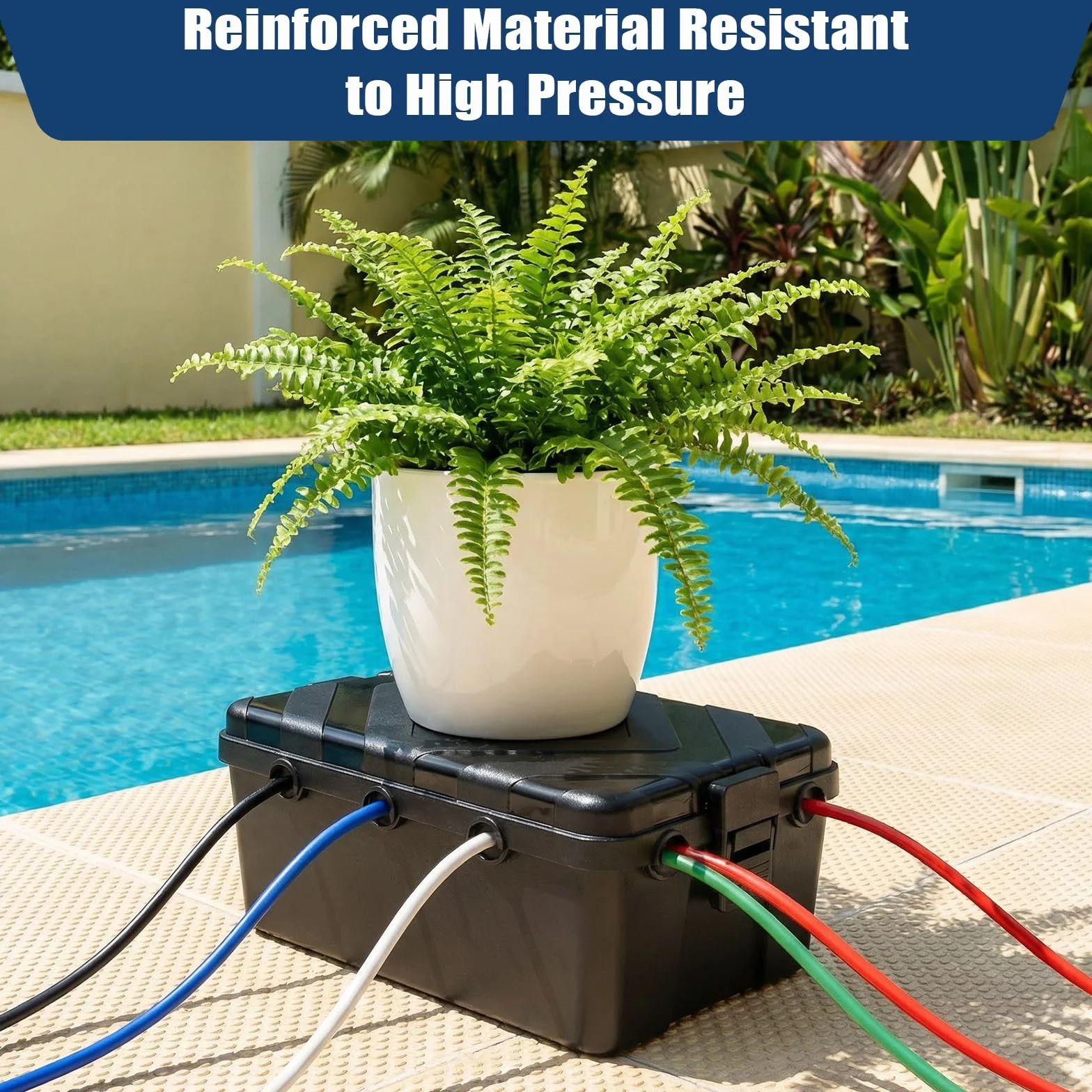 Caja Eléctrica Grande para Exteriores, Caja Eléctrica Impermeable IP54 Resistente al Agua, Accesorios para Electricidad, para Proteger Regletas, Enchufes 32x21x13cm