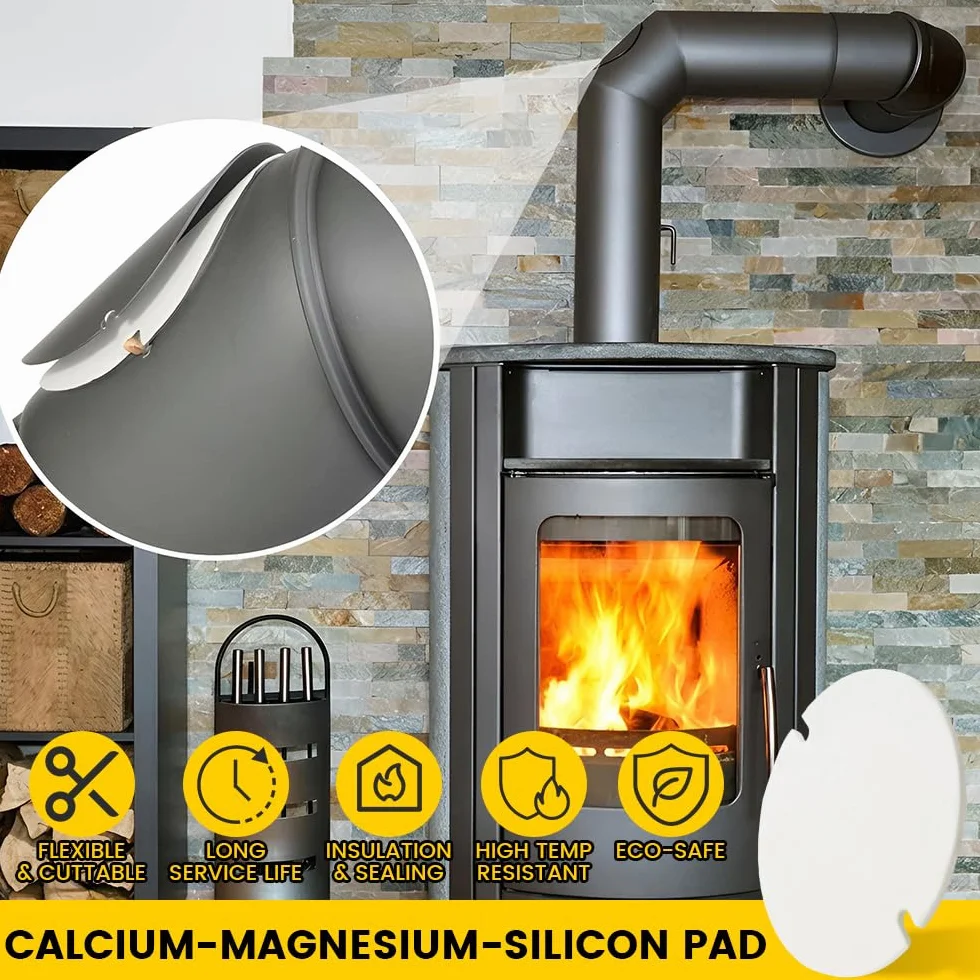 Juego de 7 deshollinador de chimeneas, cepillos de acero inoxidable para limpieza de conductos, para conductos de humos, incluye cepillos para chimeneas en los tamaños 30 mm, 50 mm, 80 mm y 150 mm