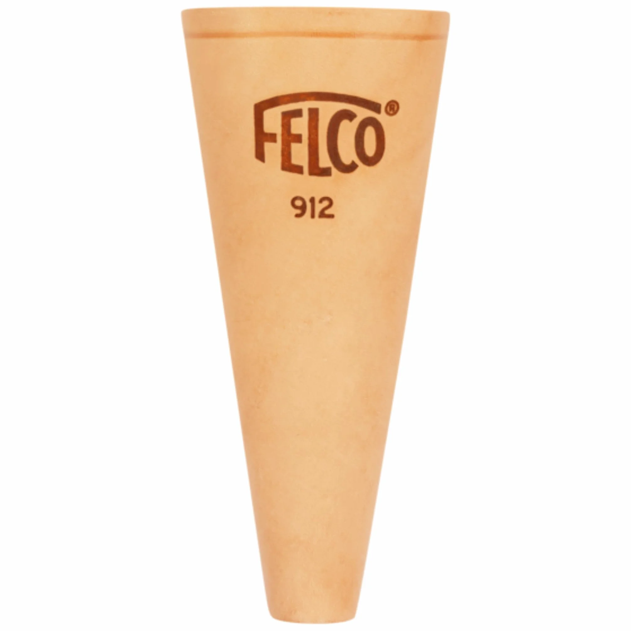 FELCO 912 funda de cuero para tijera FELCO pequeña a mediana (S a M) compatible 14, 15, 16, 12, 17, cónica universal, fijación cinturón o clip, 150 mm, 65 g, fabricación suiza