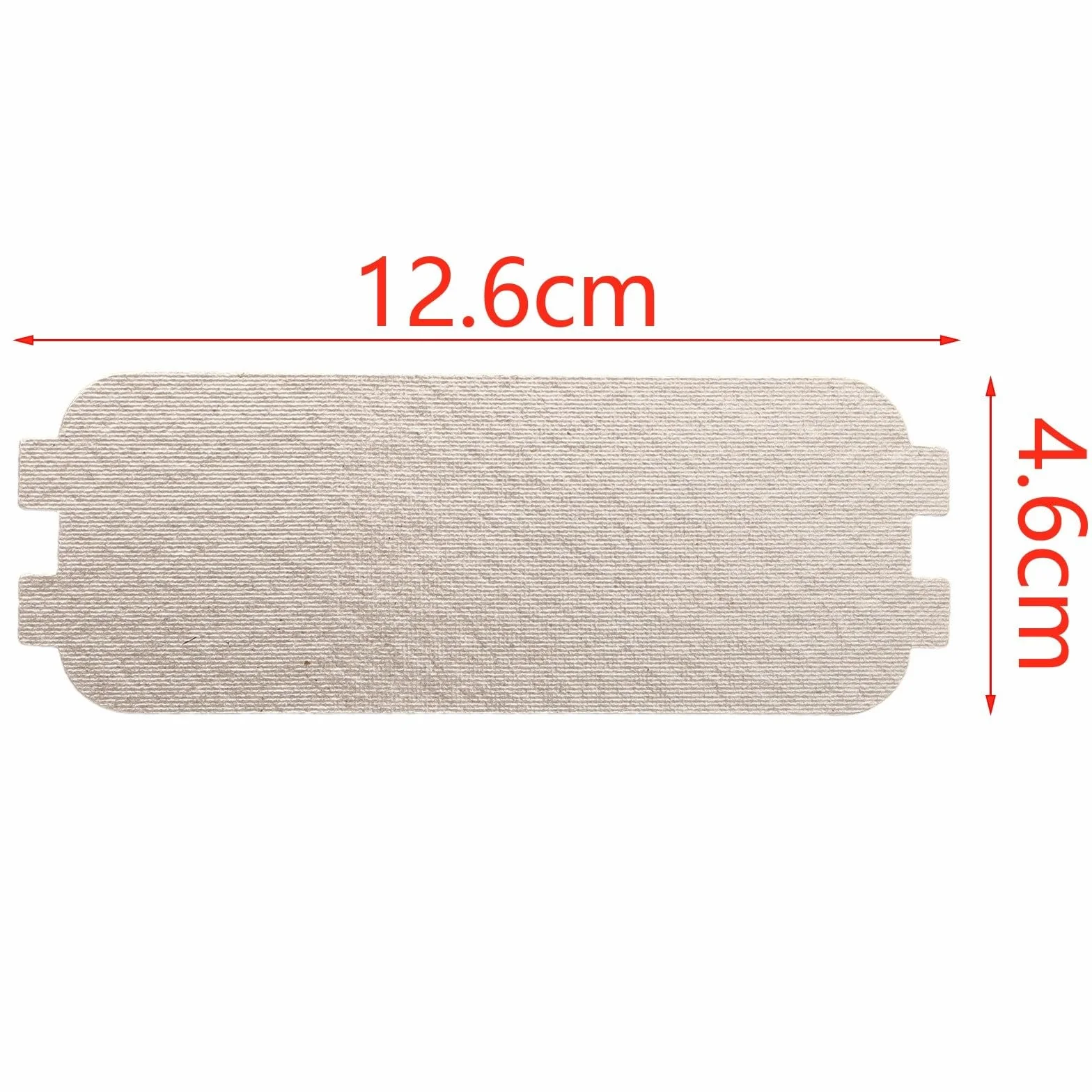 Placa de mica para horno microondas para Galanz, chapa de mica, guía de ondas, cubierta (12,6 x 4,6 cm)
