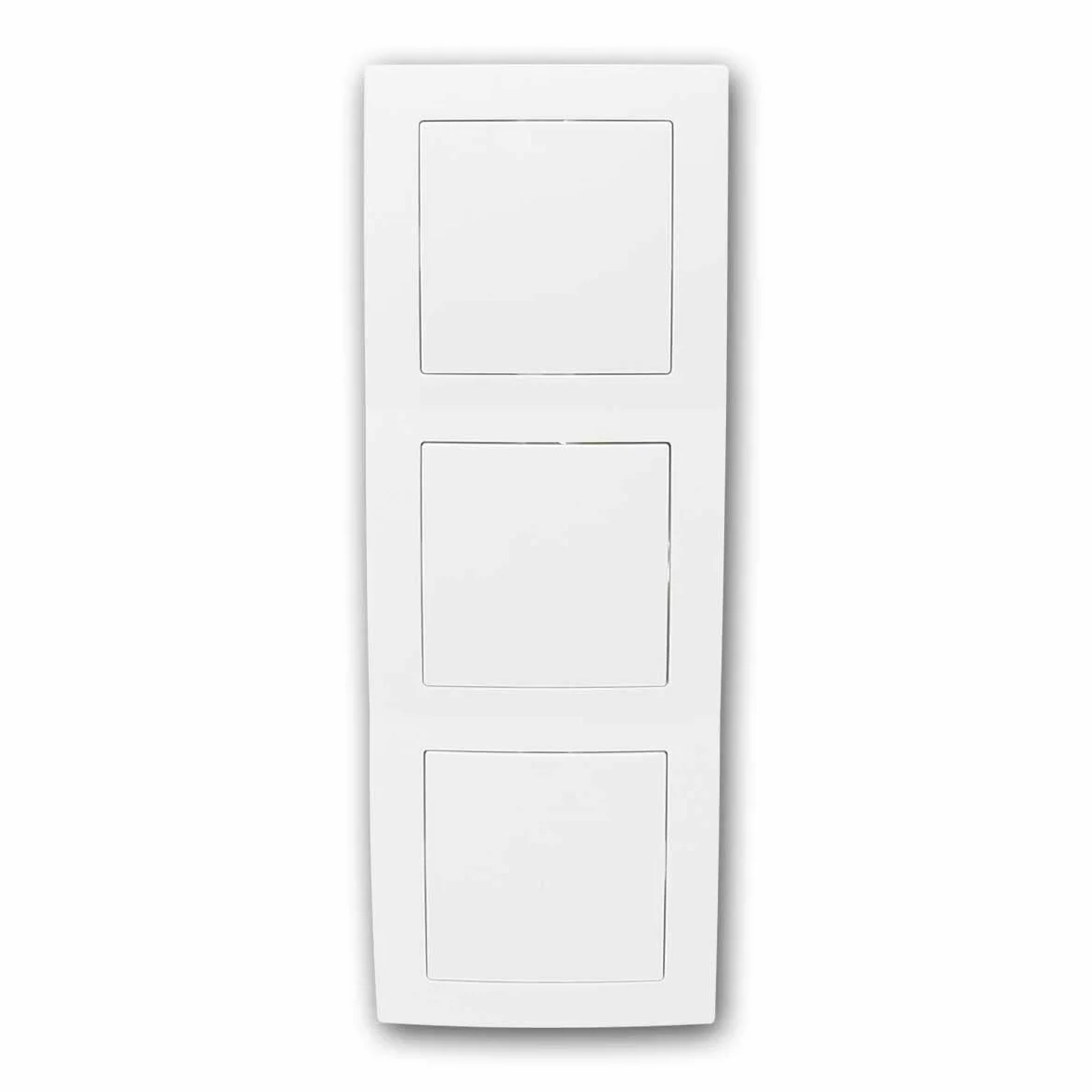 Tapa/panel triple FLAIR, color blanco, con marco triple
