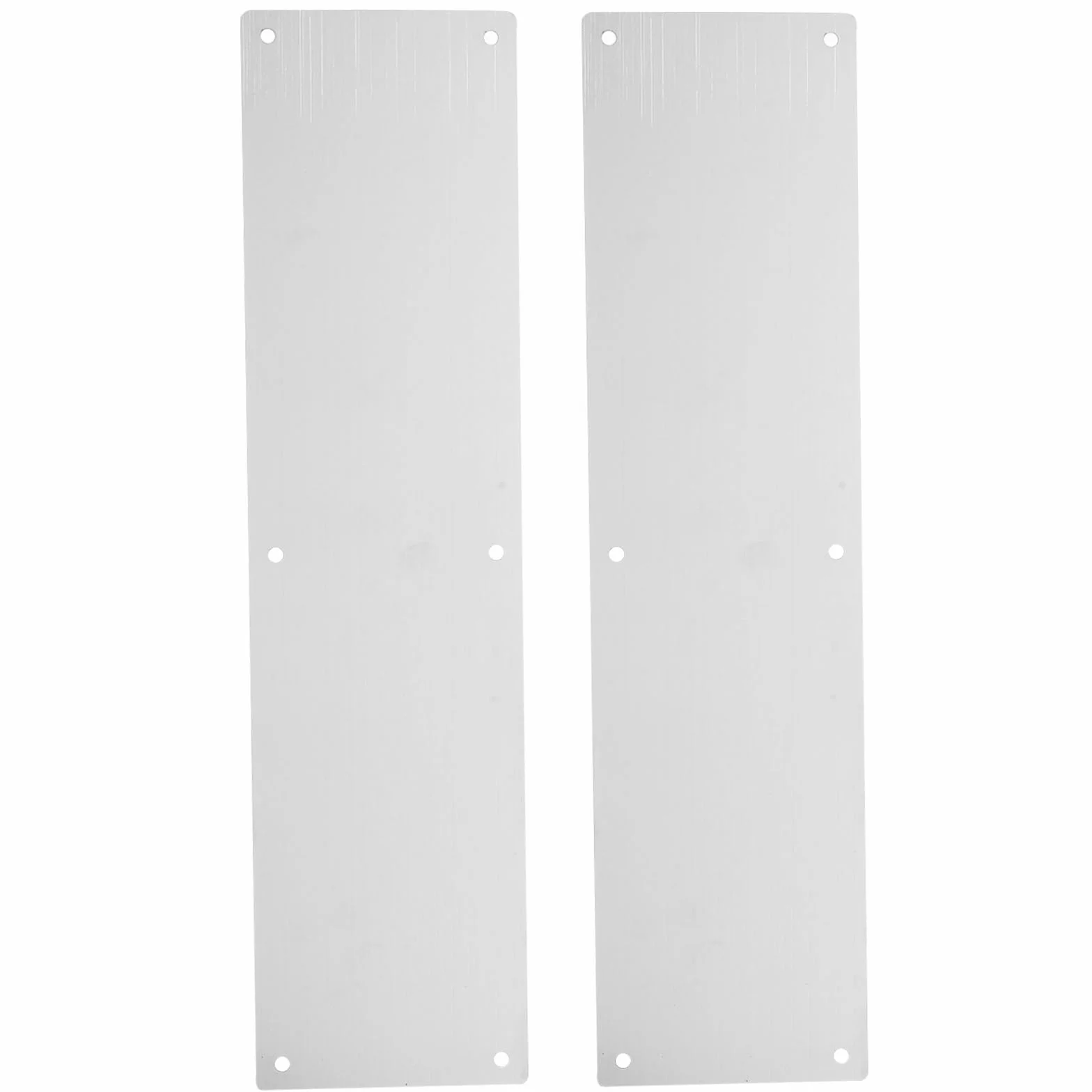 Angoily Placa De Protección Para Puerta De Acero Inoxidable 15.74X3.93X0.23In 2 Unidades Con Tornillos Para Puertas Interiores Y Exteriores Protección Contra Impactos Y Daños
