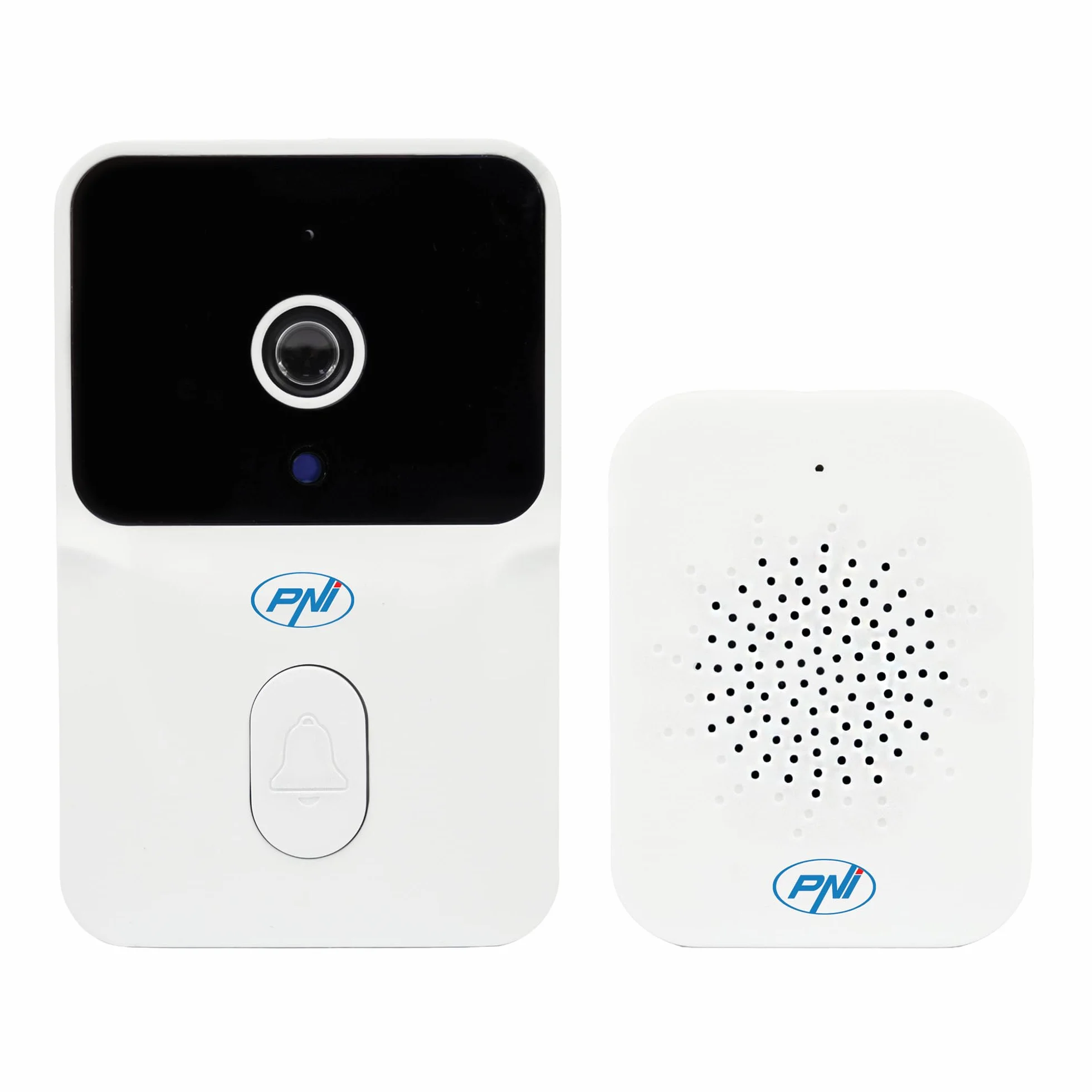 Timbre con Video PNI Safe House IDB12, WiFi, visión Nocturna, IP54, batería incorporada, Control con la aplicación Tuya