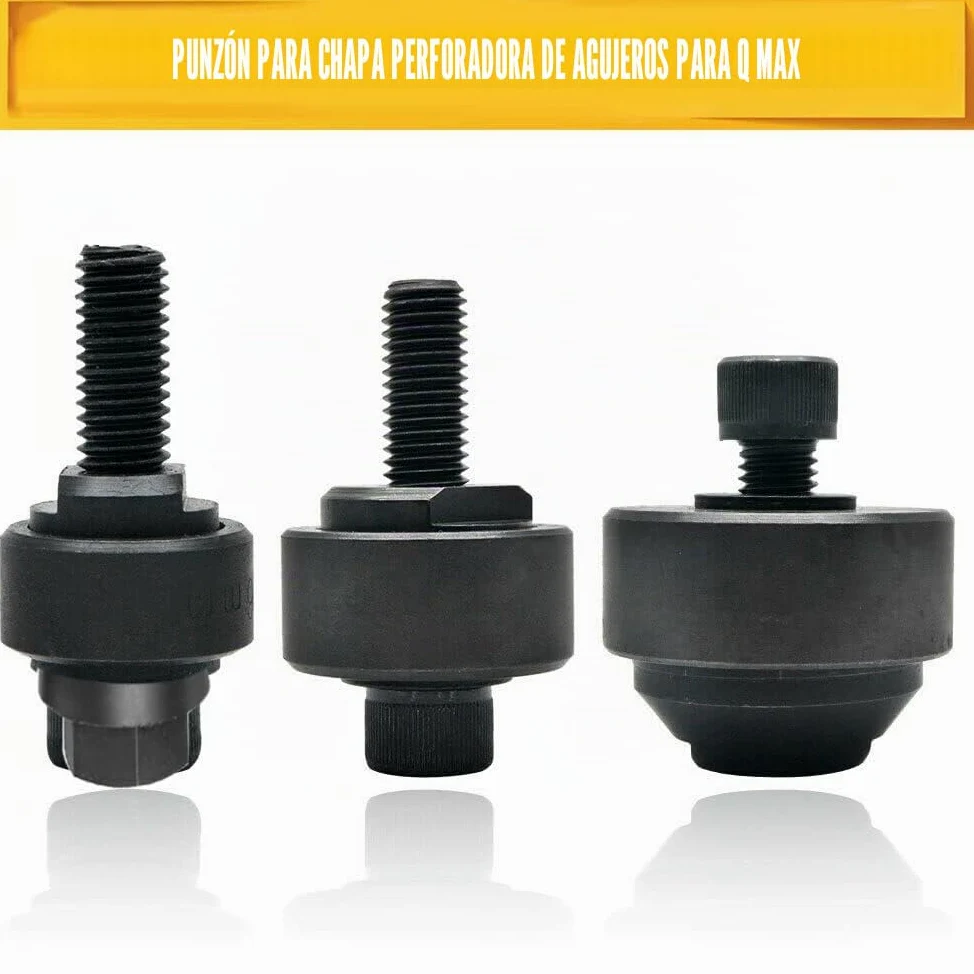 SagaSave Perforadora de agujero de perforación de chapa de 32,5 mm, cortador de agujero hexagonal de metal para fregadero, placa de acero, acero inoxidable, metal