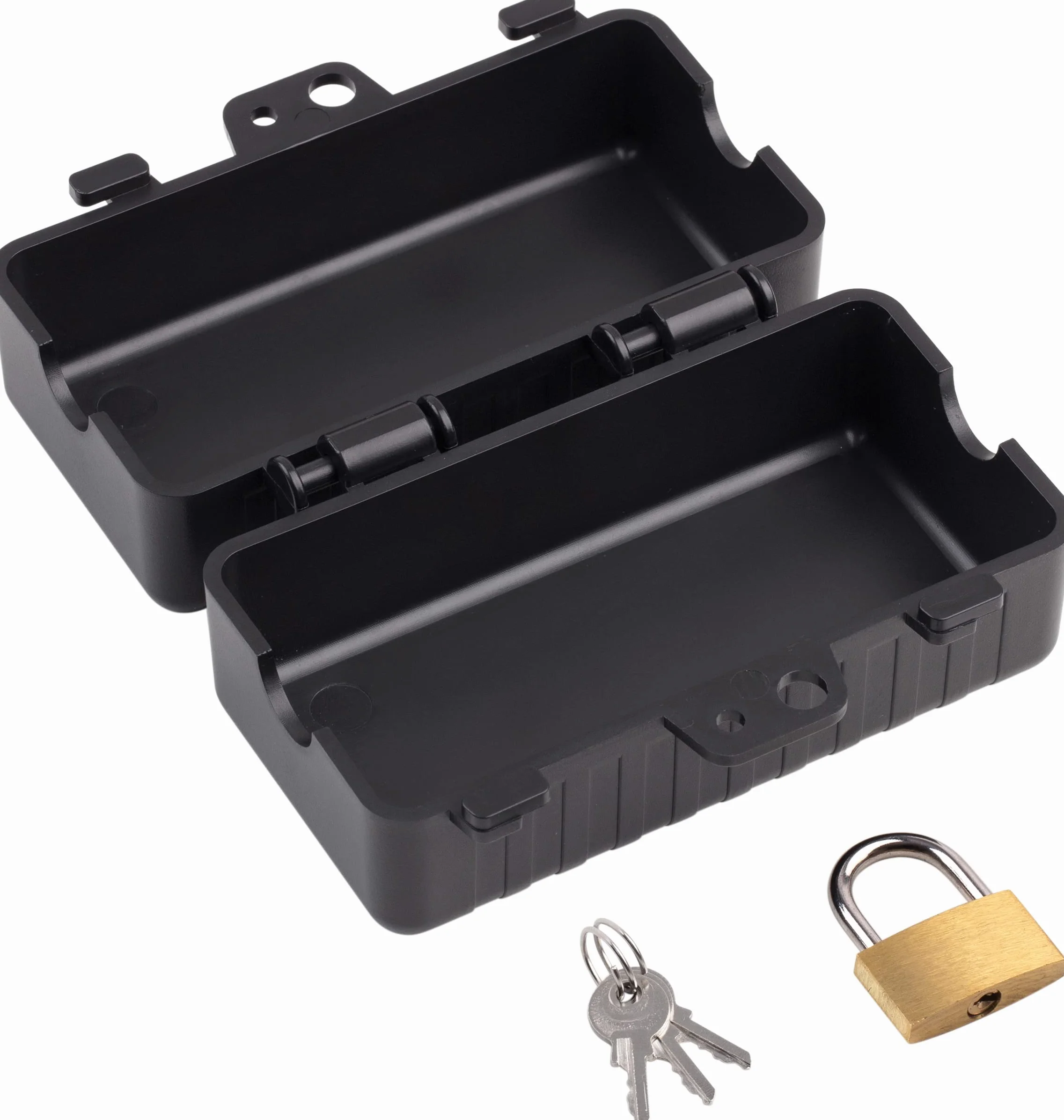 Meister Safebox Caja de Seguridad 120x60x60 mm IP20 Negro Candado Llaves
