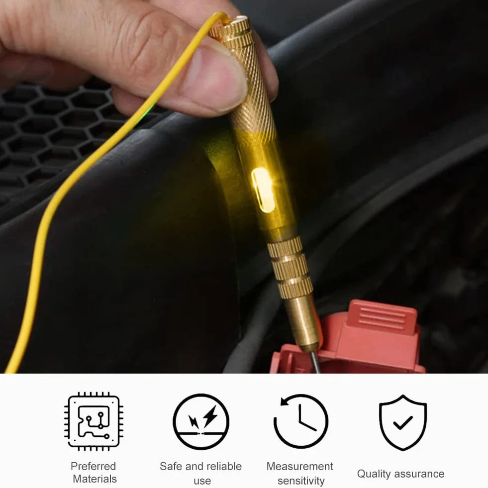 Probador de Circuitos de Vehículos, Comprobador de Voltaje de Coche Herramienta, Pluma de Prueba
