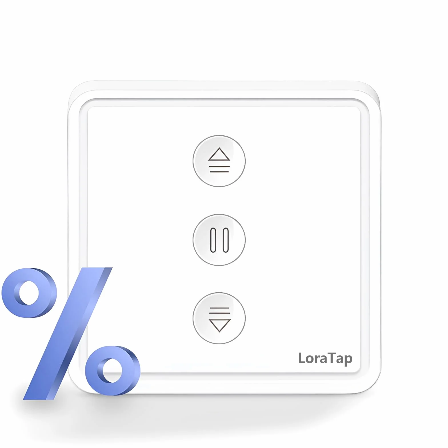Interruptor Inteligente WiFi para Persianas LoraTap - Control de Porcentaje 0-100%, con Botones Físicos, Compatible con Alexa/Google Assistant, Compatible con Temporizador y Programación