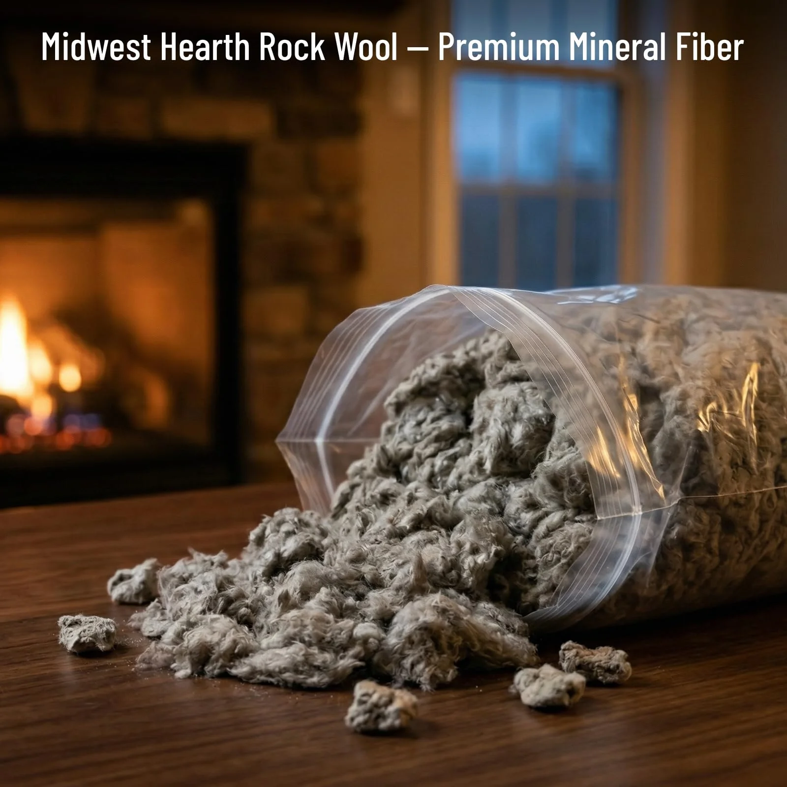 Midwest Hearth - Lana de Roca para hornillo de Gas, 170 g, Bolsa