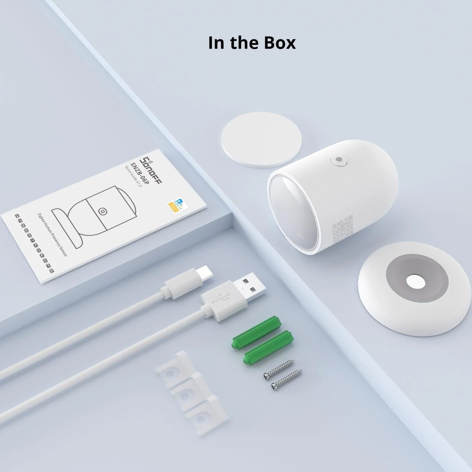 SONOFF SNZB-06P Zigbee Human Presence Sensor, Requires ZBBridge-P, Supports Alexa Google Home