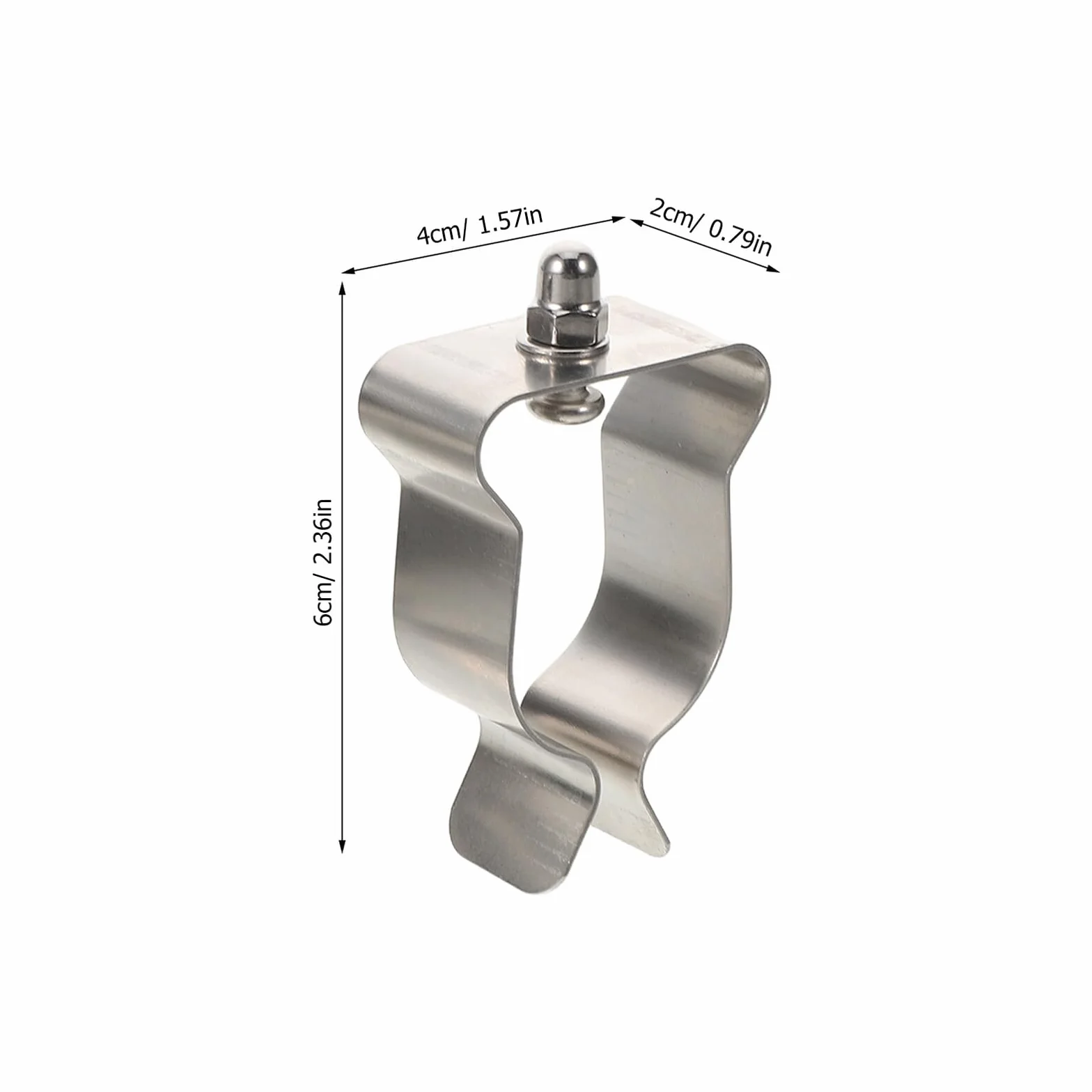 DOITOOL Clip de Resorte para Tapa de Pozo de Ventana, Acero Inoxidable, Kit de 10 Abrazaderas Tornillos y Tuercas, Soporte Resistente Corrosión para Fijación de Paneles de Vidrio