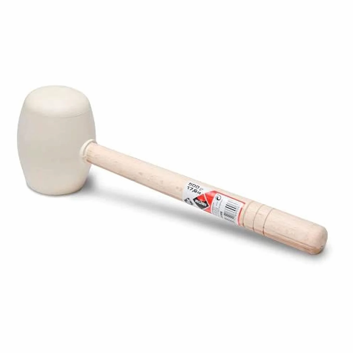 RUBI 65913 Maza de goma, Blanco, 500 g