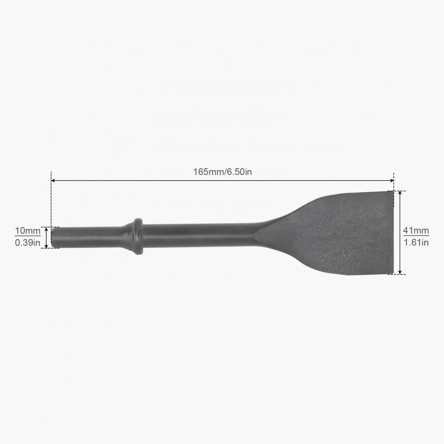 Broca de cincel neumática de 40 mm de Ancho, cincel for hormigón, cincel for Azulejos, cincel neumático for Quitar Azulejos y mortero, Martillo cincelador neumático.