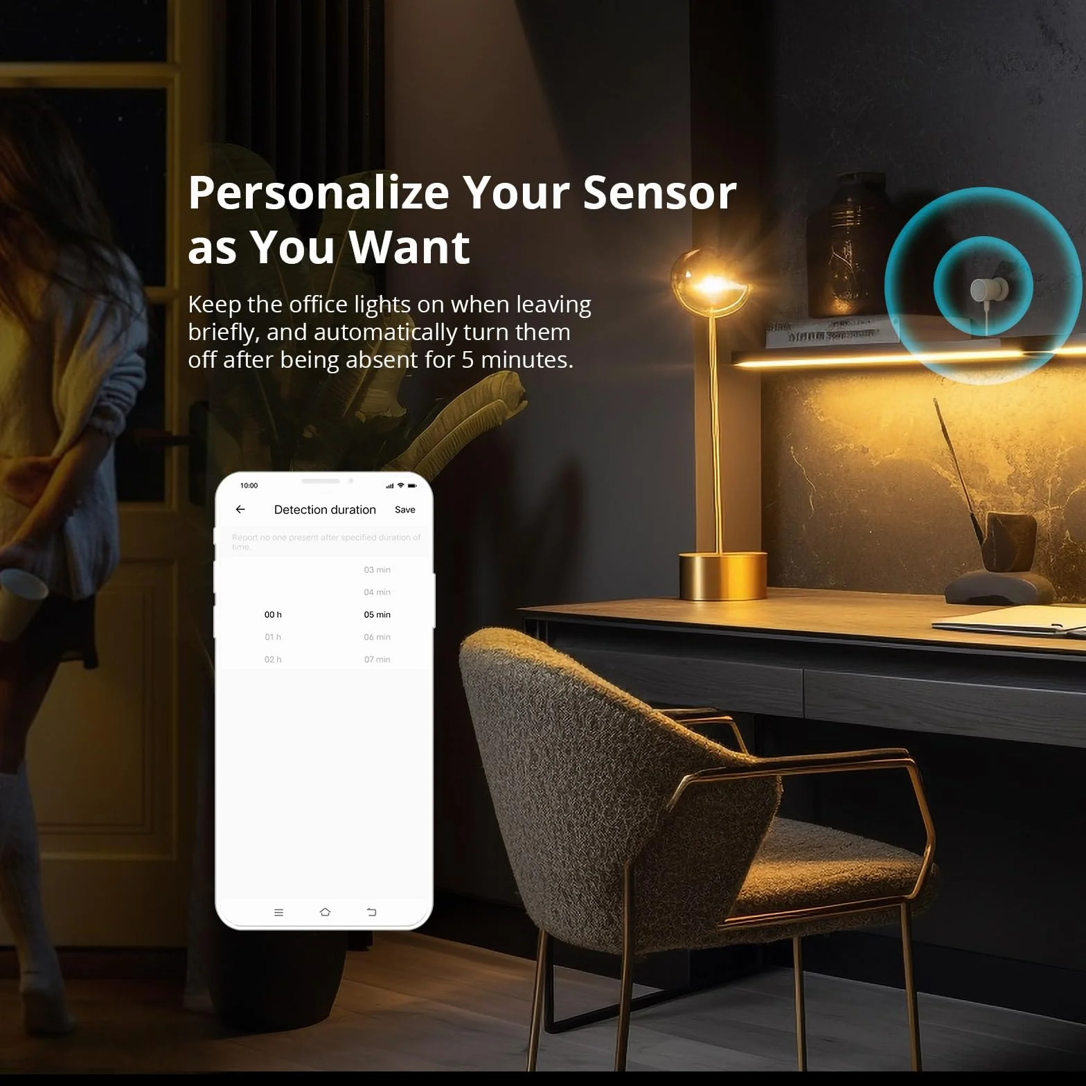 SONOFF SNZB-06P Zigbee Human Presence Sensor, Requires ZBBridge-P, Supports Alexa Google Home
