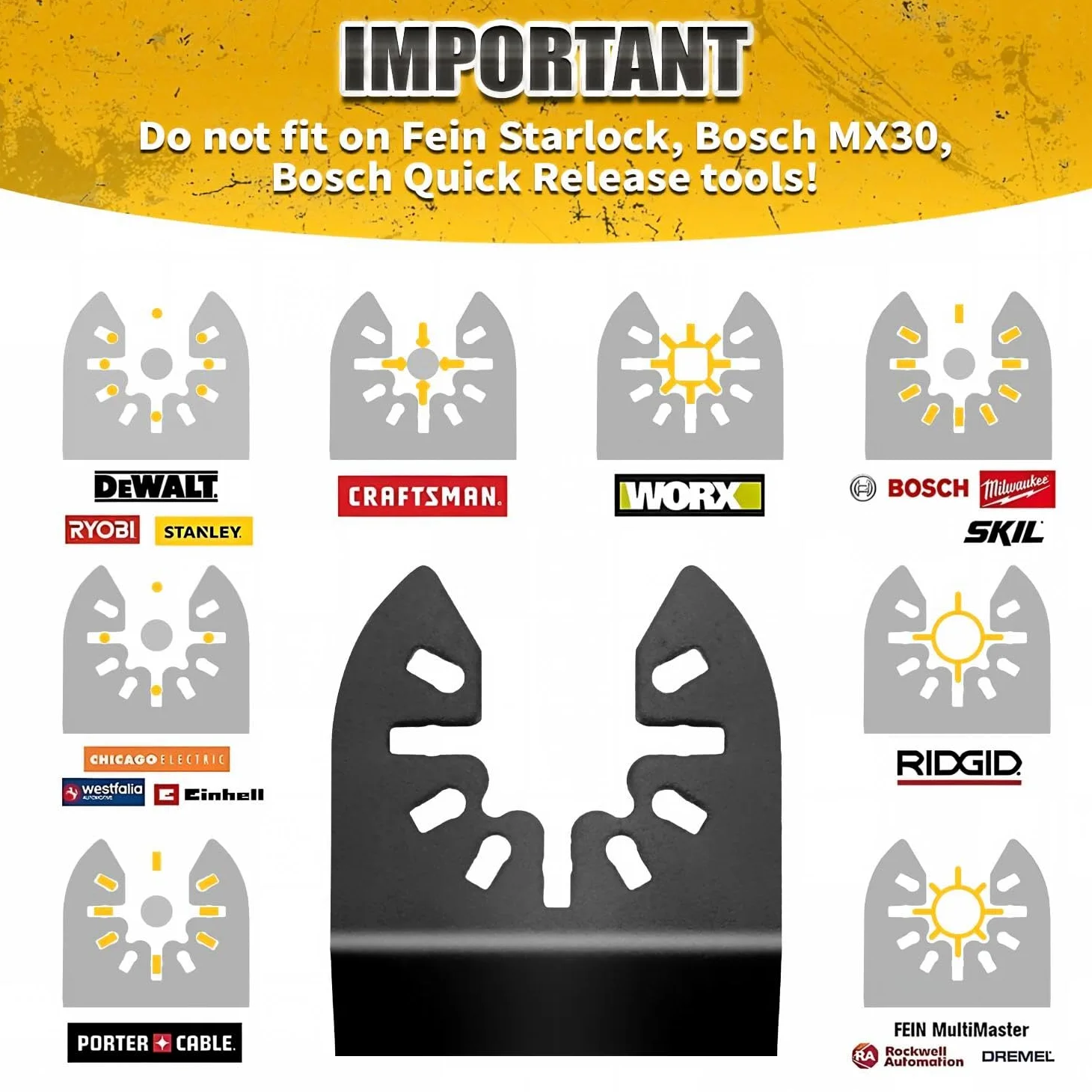 30 cuchillas oscilantes, hojas de sierra oscilantes profesionales universales de titanio para madera, plásticos y metal, compatibles con Dewalt Ryobi Fein Milwaukee Rockwell Makita