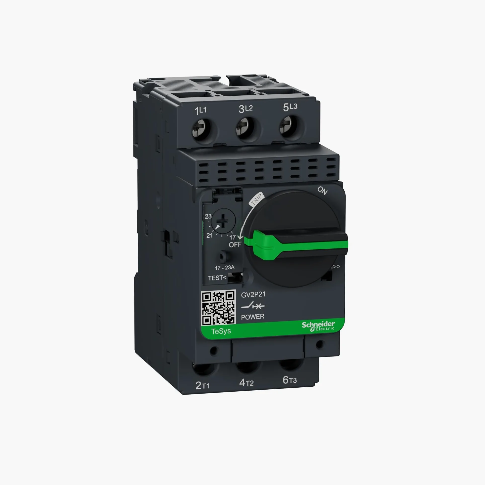 Schneider Electric GV2P21 Tesys Gv2, Disyuntor Magnetotérmico, 17…23 A, Conexión Por Tornillo