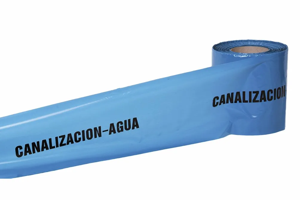 CINTA BALIZ. CANALIZACION AGUA 150MMX250MTS - Unid: 1