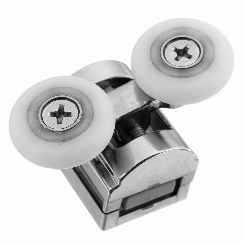 Rodamientos Mampara Ducha,Ruedas Mamparas Paquete de 2pcs 23mm Puerta de Ducha Rodillos/Rodillos/Ruedas Tops Twin for Puertas correderas