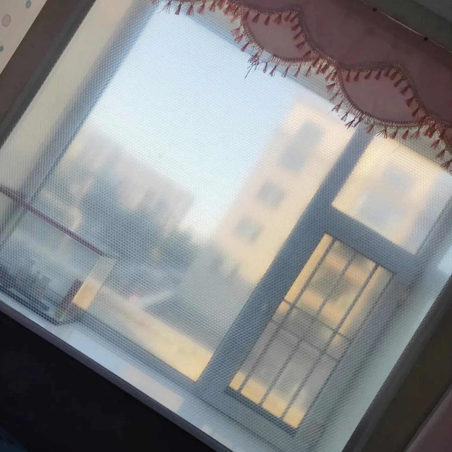 Kit De Aislamiento De Ventana,Película Aislante para Ventanas,Cortina De Plástico De Aislamiento Térmico A Prueba De Frío,Selladas a Prueba de Viento para Interiores,Ancho x Alto (130x180cm)